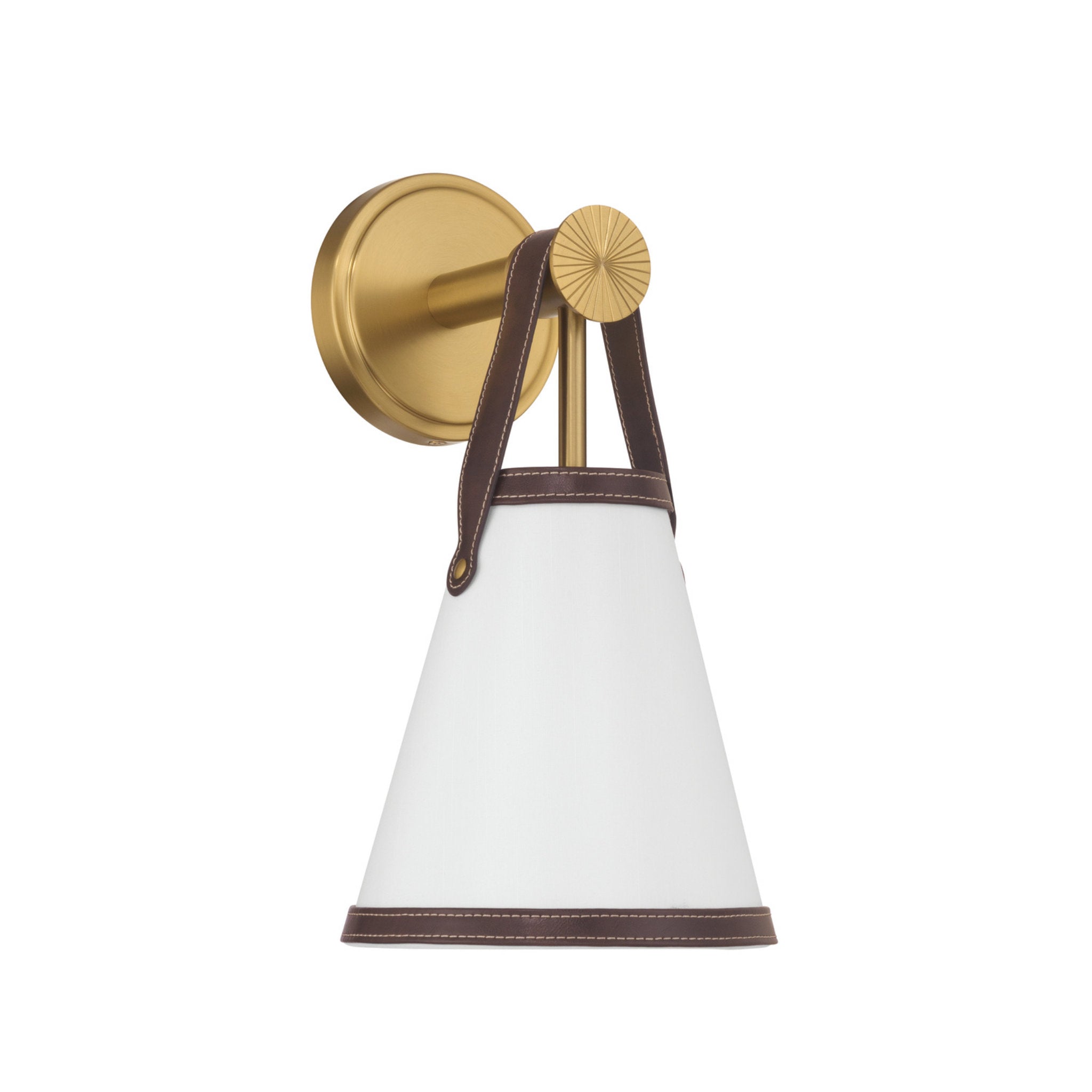 Libby Langdon Callahan 7.25'' Luxe Gold Sconce Brown 7.25"W x 13.5"H x 8"D
