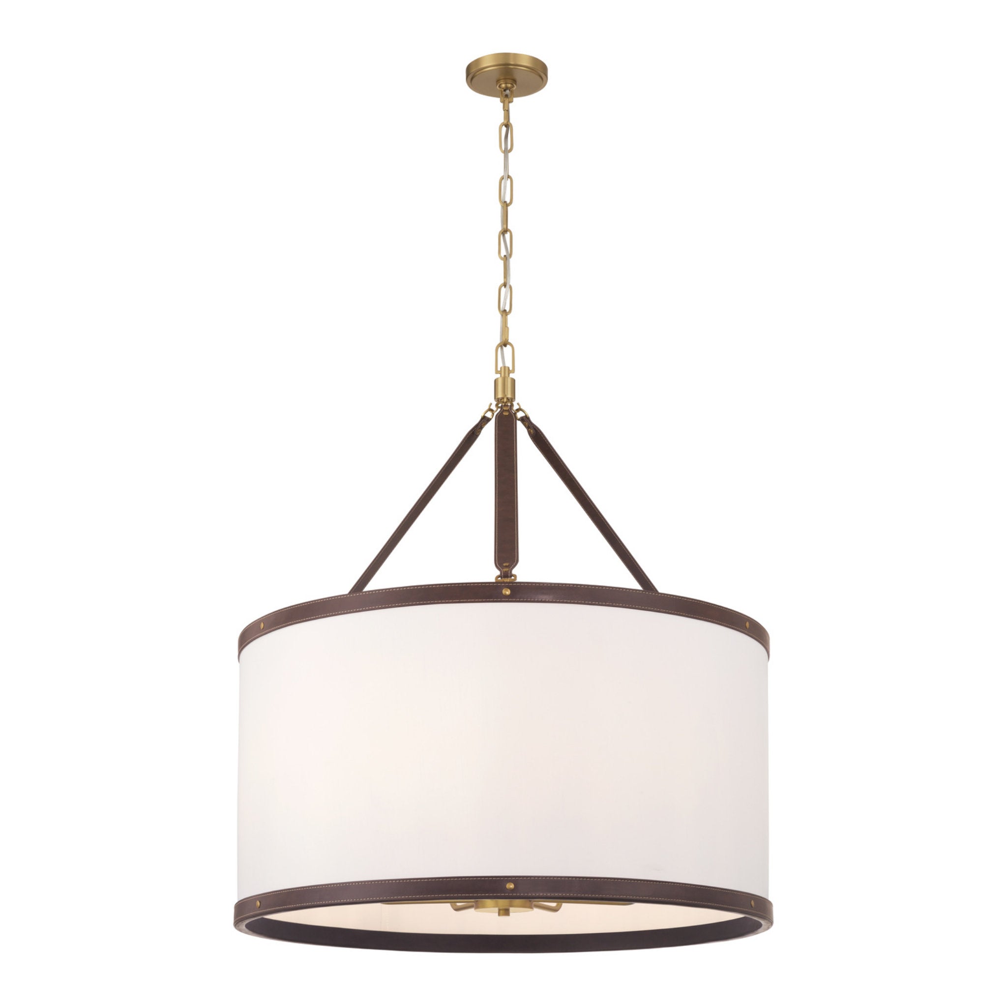 Libby Langdon Callahan 28'' Luxe Gold Pendant Brown 28"W x 31.75"H x 28"D