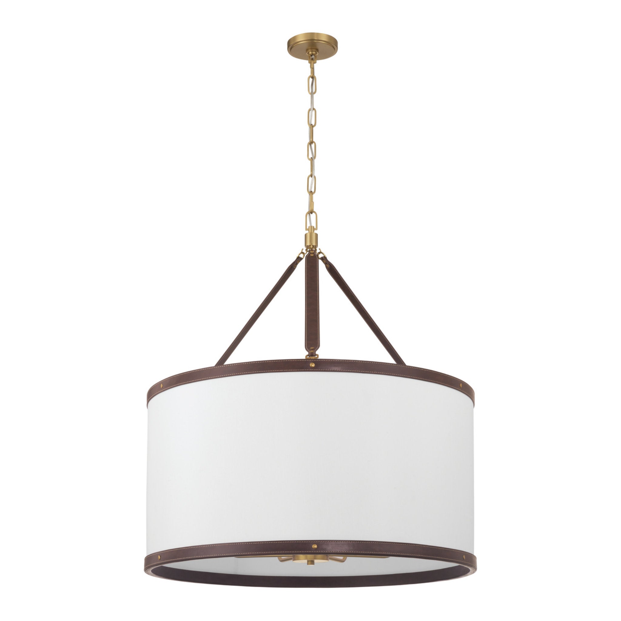 Libby Langdon Callahan 28'' Luxe Gold Pendant Brown 28"W x 31.75"H x 28"D