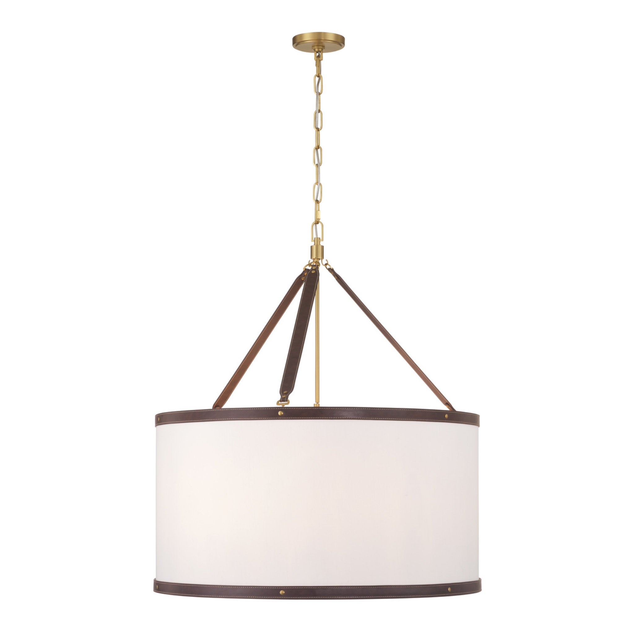 Libby Langdon Callahan 28'' Luxe Gold Pendant Brown 28"W x 31.75"H x 28"D