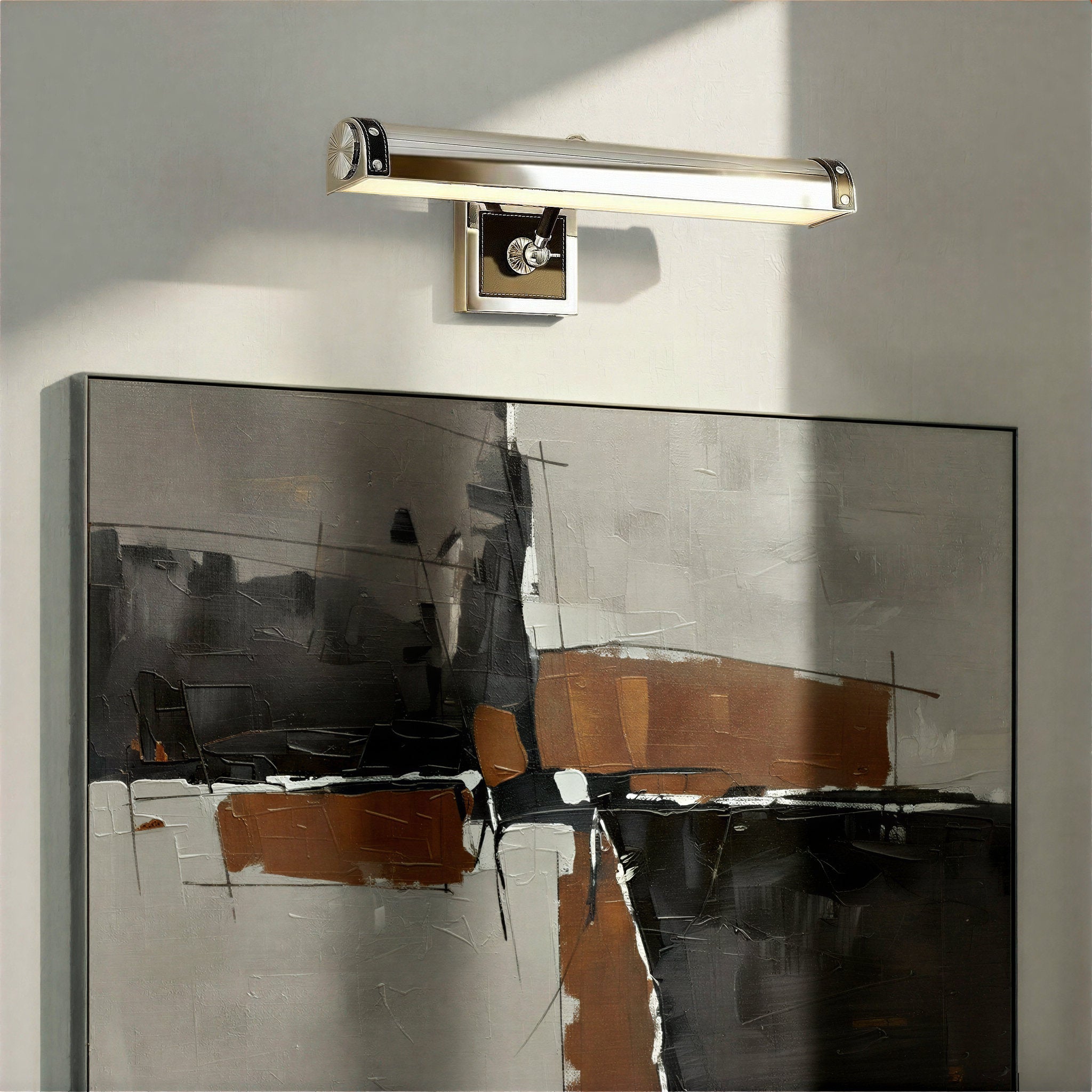 Libby Langdon Callahan 20.25'' LED Polished Nickel Picture Light Black 20.25"W x 5"H x 9.25"D