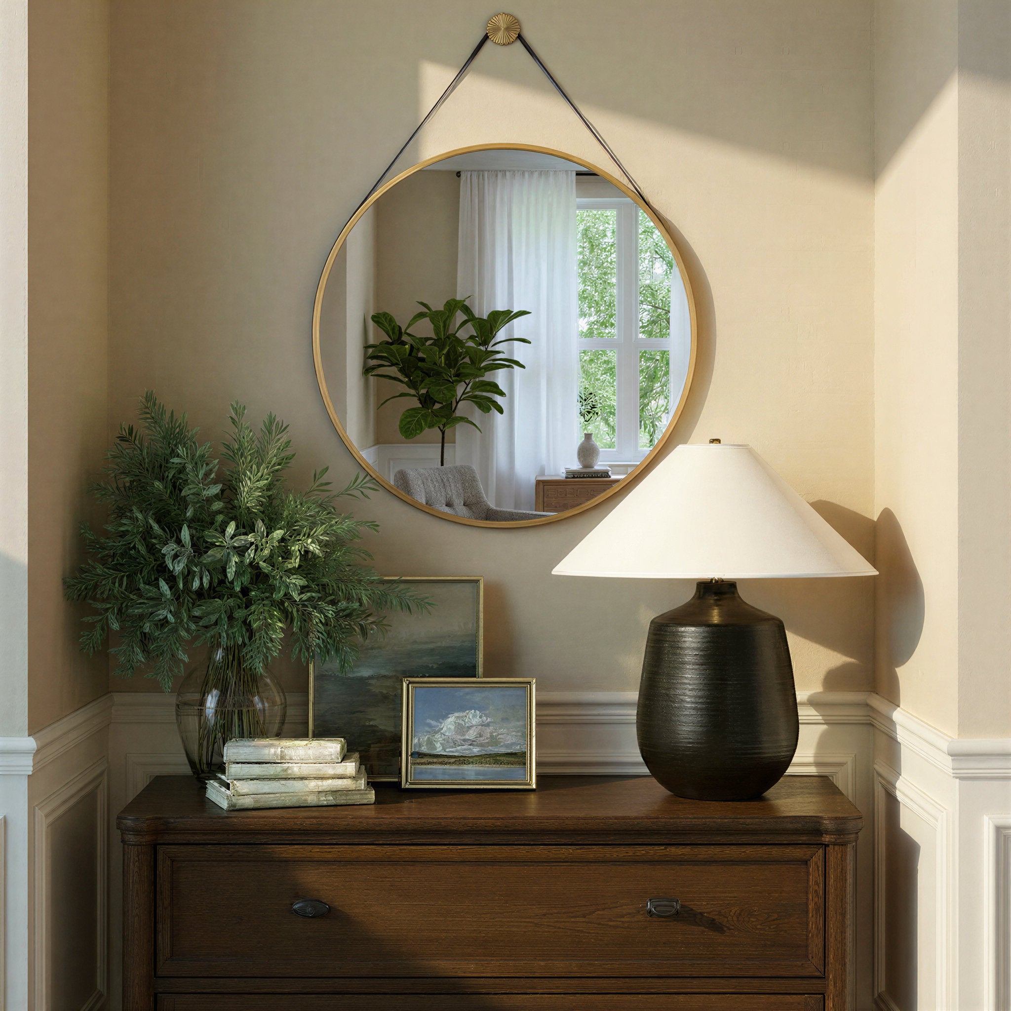 Libby Langdon Callahan 23.5'' Luxe Gold Mirror Brown 23.5"W x 31.5"H x 1.5"D