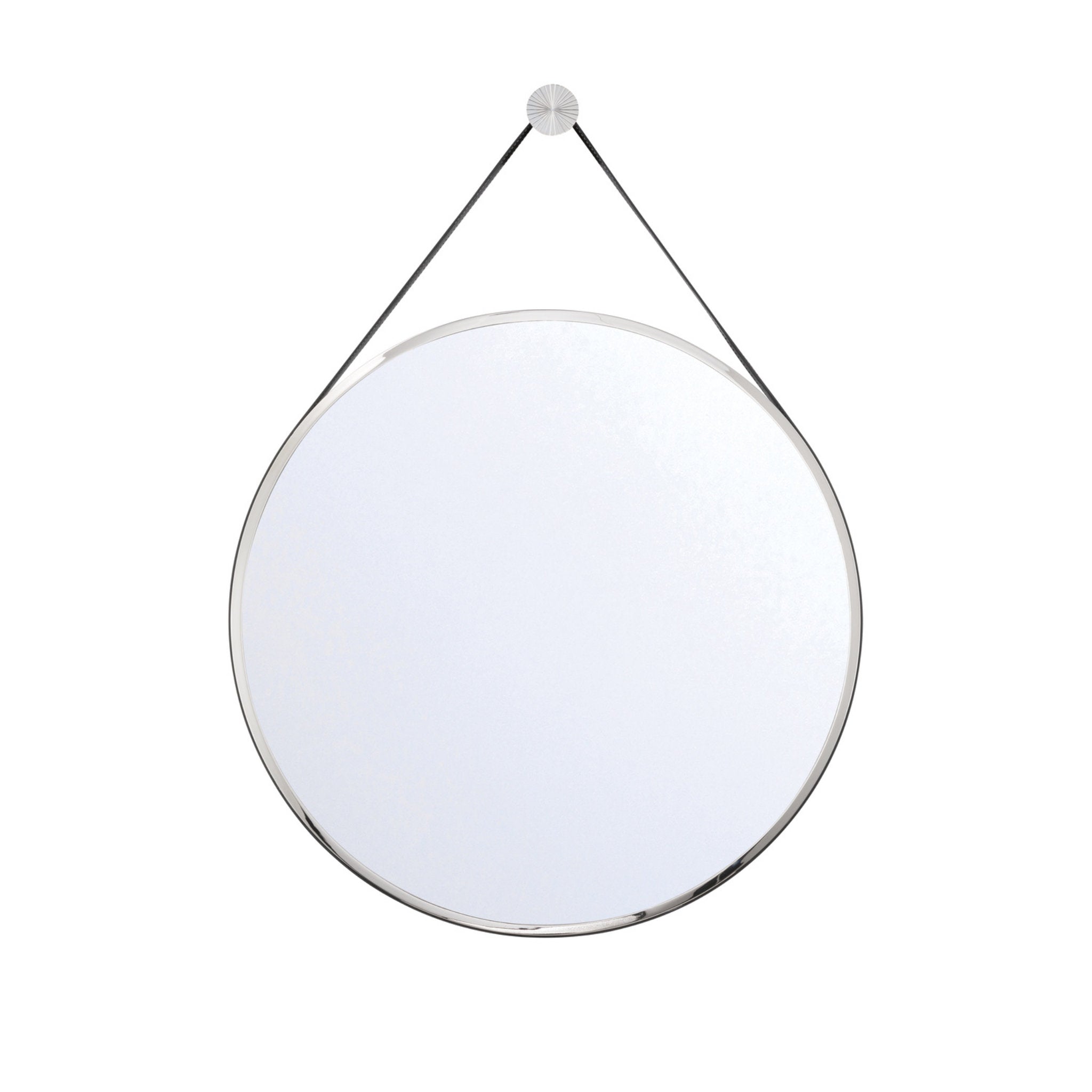 Libby Langdon Callahan 23.5'' Polished Nickel Mirror Black 23.5"W x 31.5"H x 1.5"D