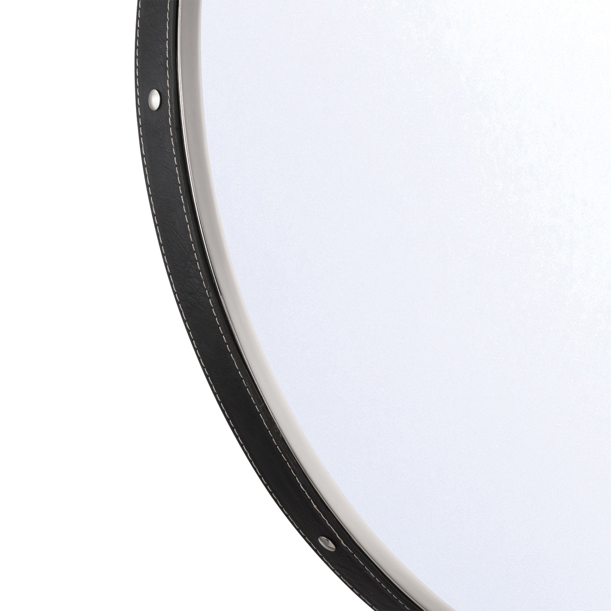 Libby Langdon Callahan 23.5'' Polished Nickel Mirror Black 23.5"W x 31.5"H x 1.5"D