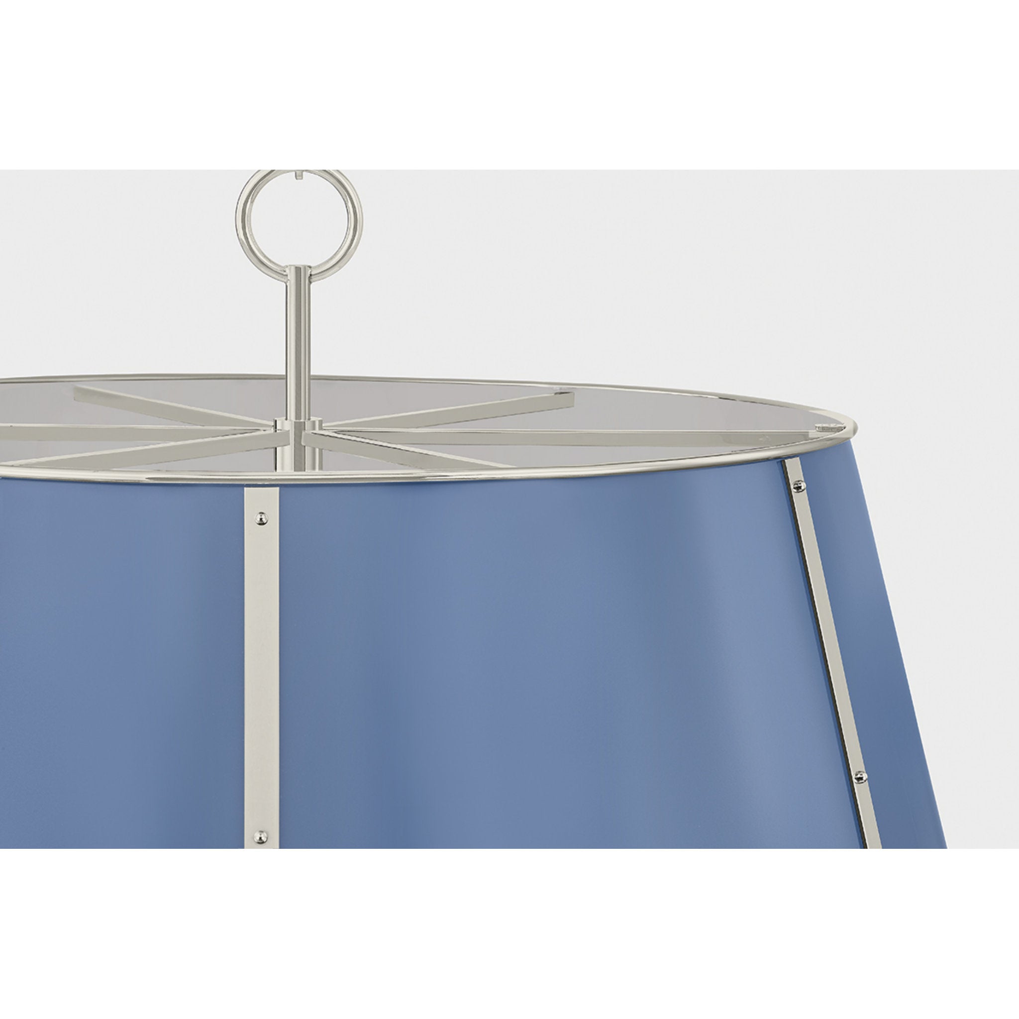 Cambridge 6-Light Chandelier in Polished Nickel by Mark D. Sikes 28.5W x 23H