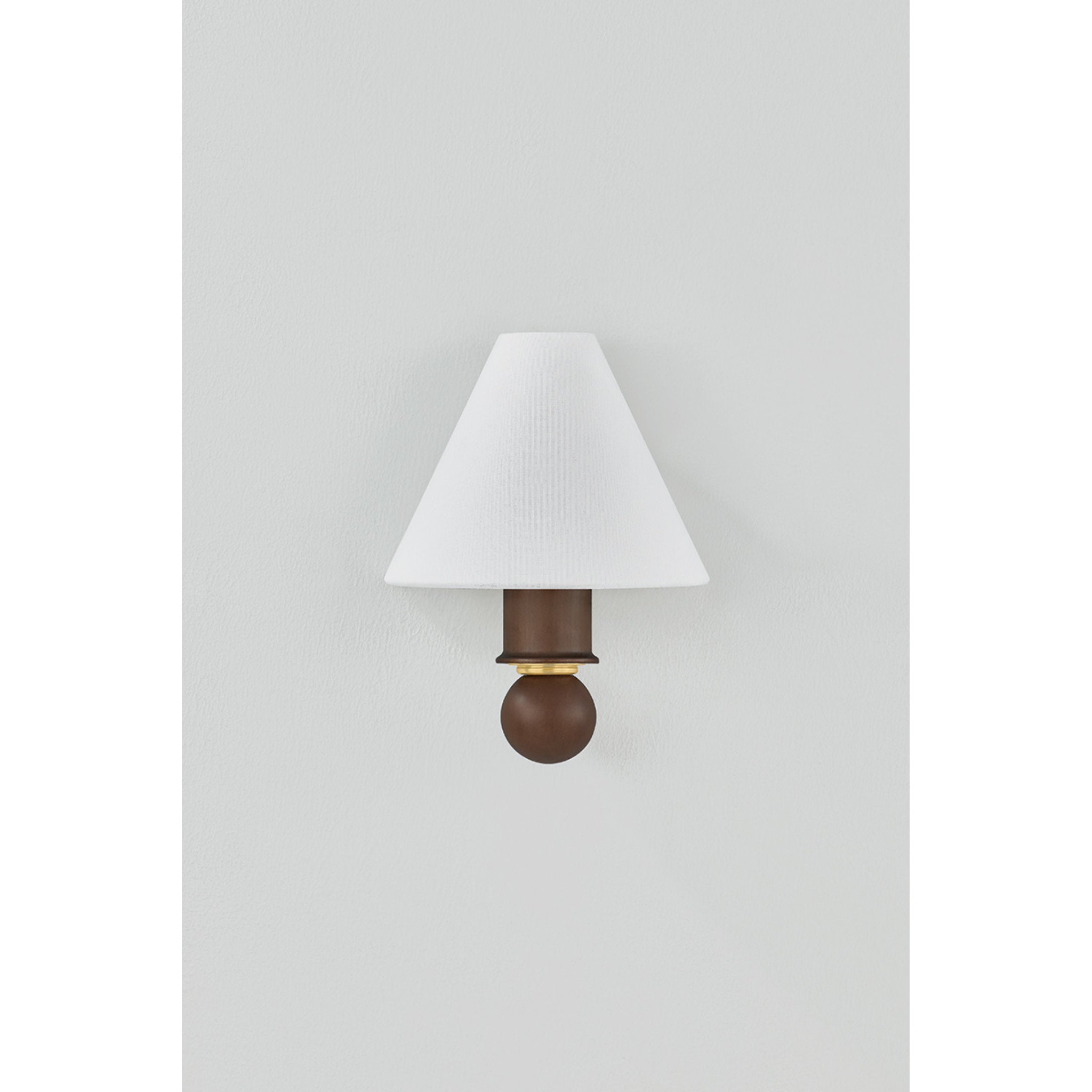 Candice 1-Light Wall Sconce in Aged Brass 8W x 10.75H