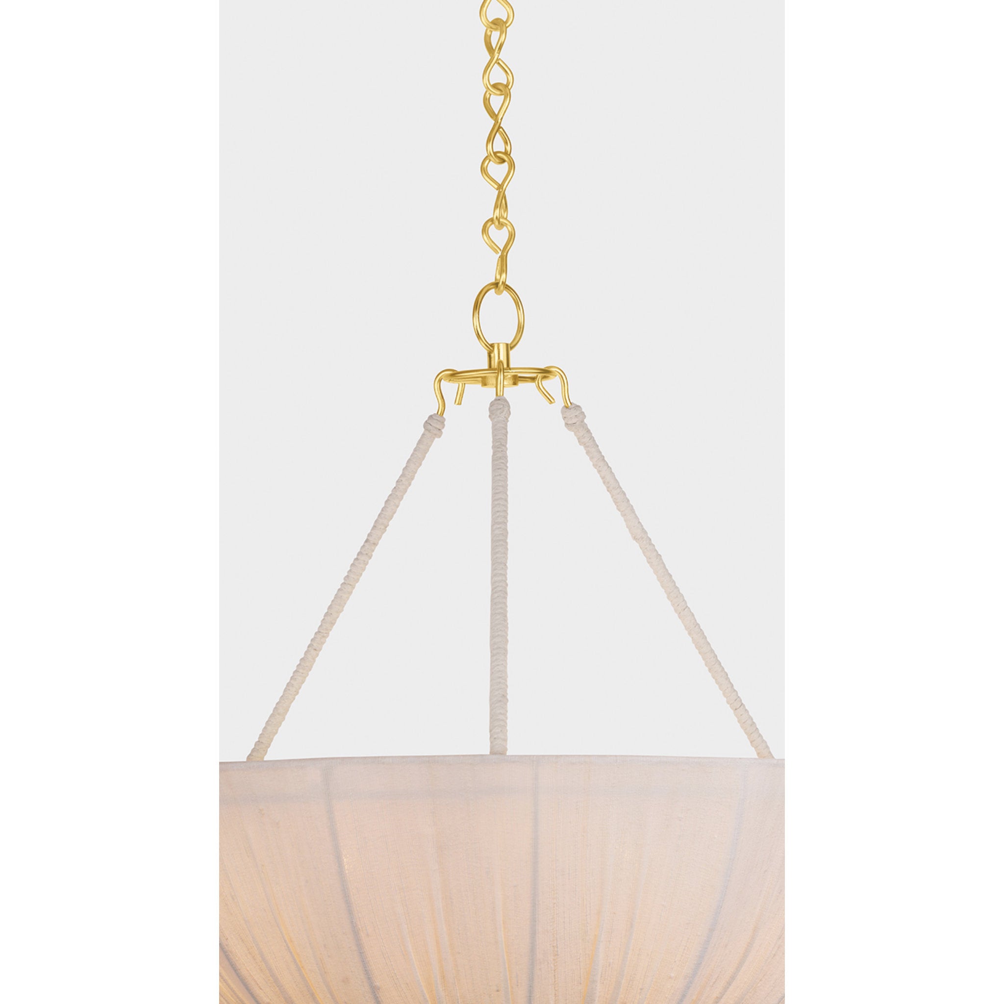Carolina 3-Light Pendant in Aged Brass by Cortney Bishop 22W x 28H