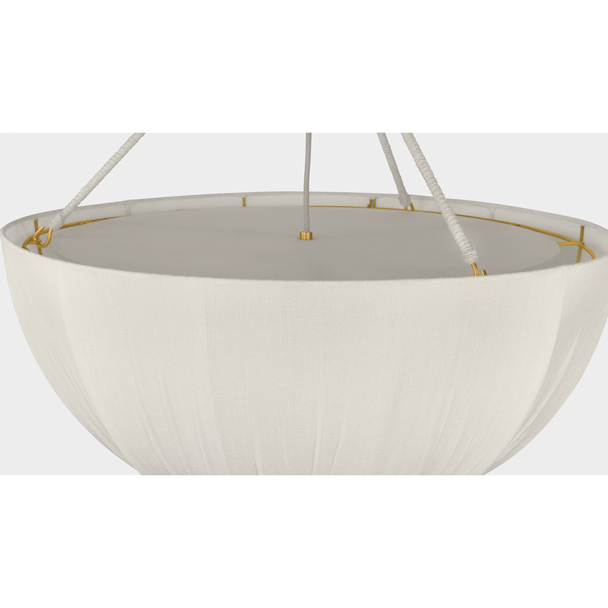 Carolina 3-Light Pendant in Aged Brass by Cortney Bishop 30W x 35.75H