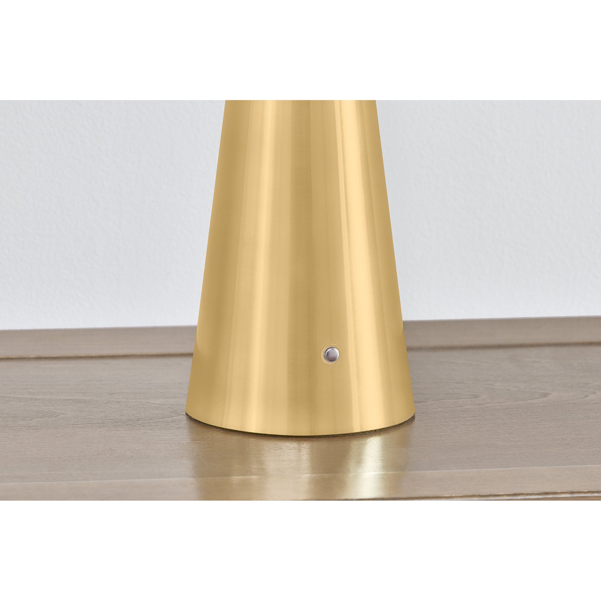 Cashel 1-Light Rechargeable Table Lamp in Aged Brass 6W x 10H