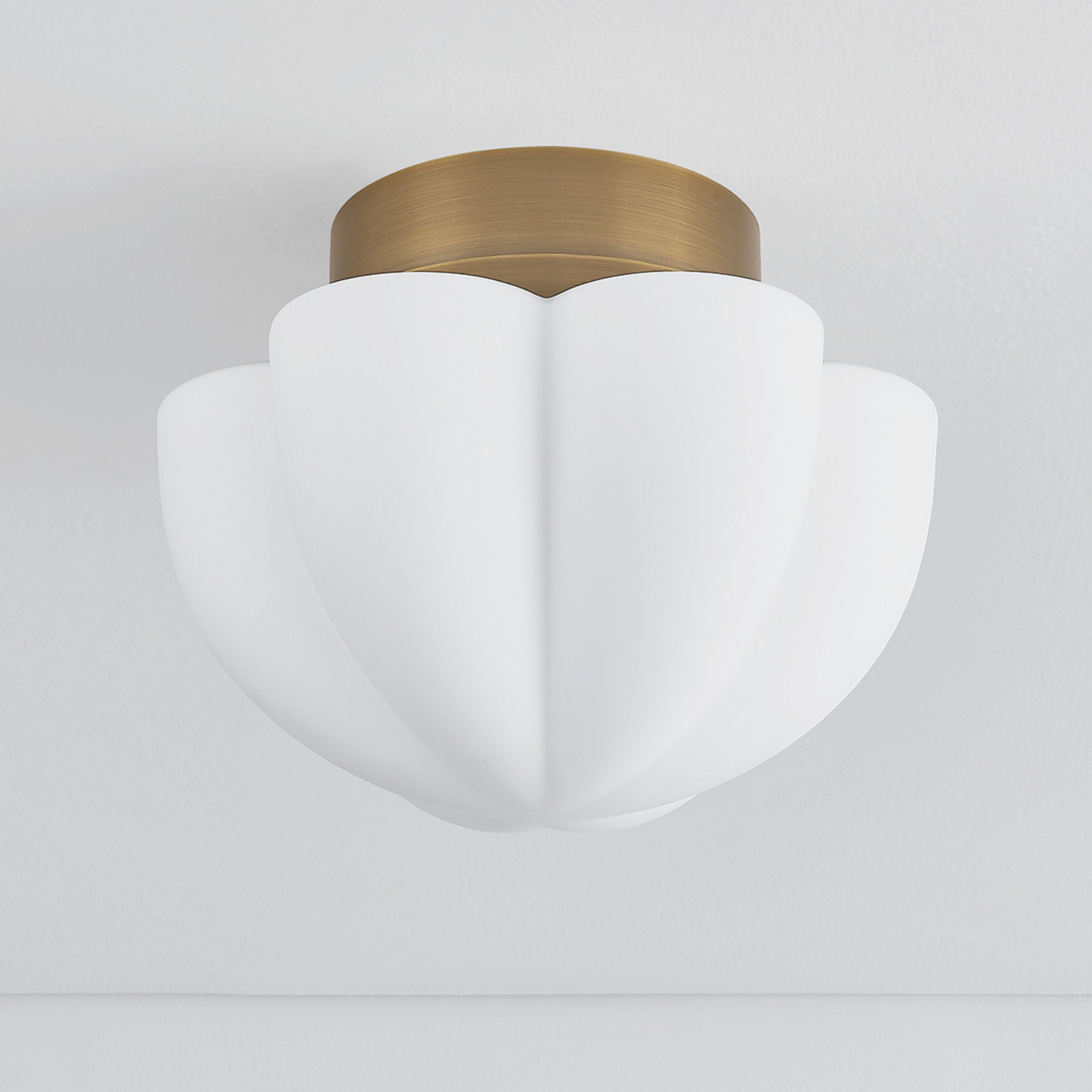 Seabrook 1-Light Flush Mount in Historic Bronze by Cortney Bishop 15W x 11.75H