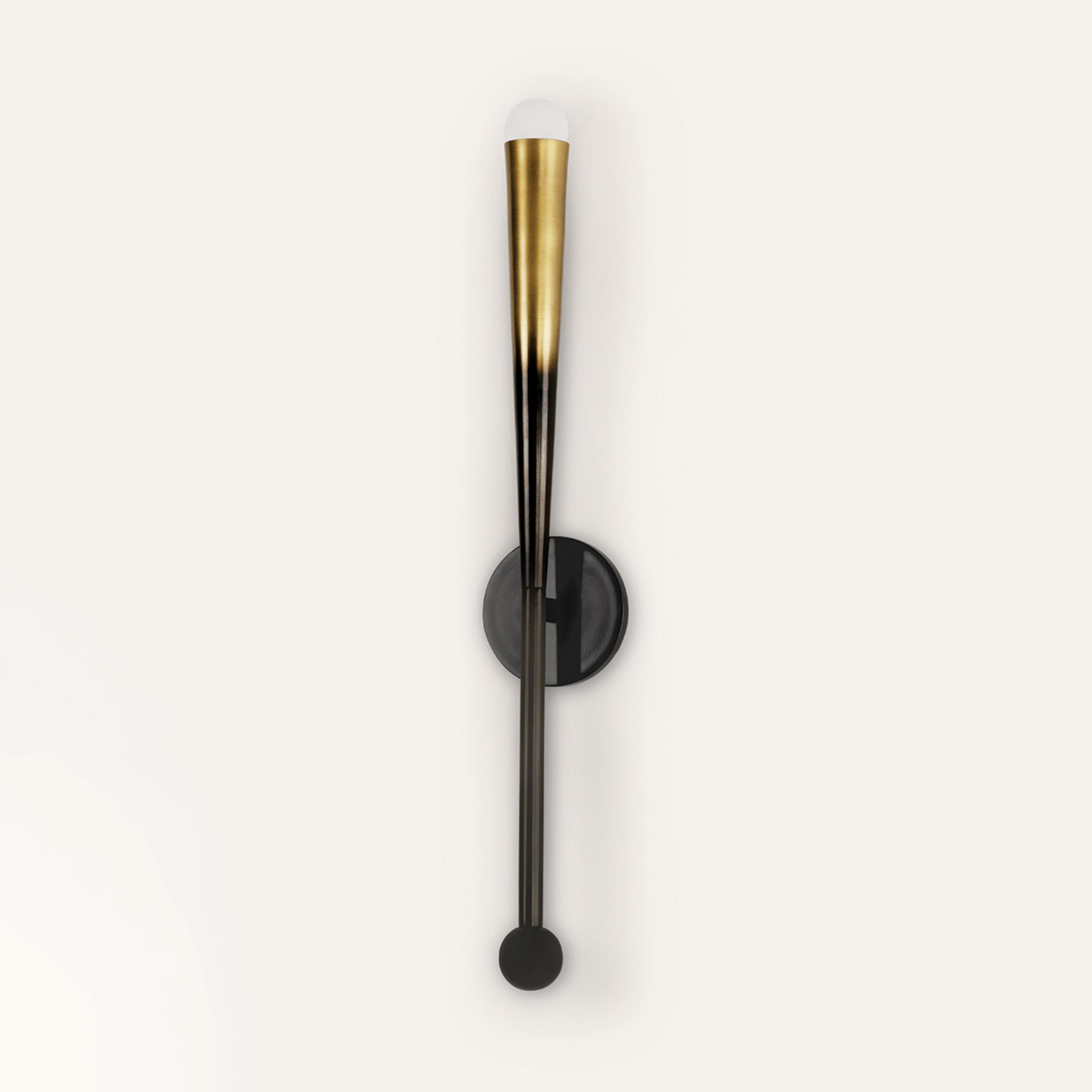 Adley 1-Light Wall Sconce in Gradient Brass by Cortney Bishop 4.75W x 27.5H