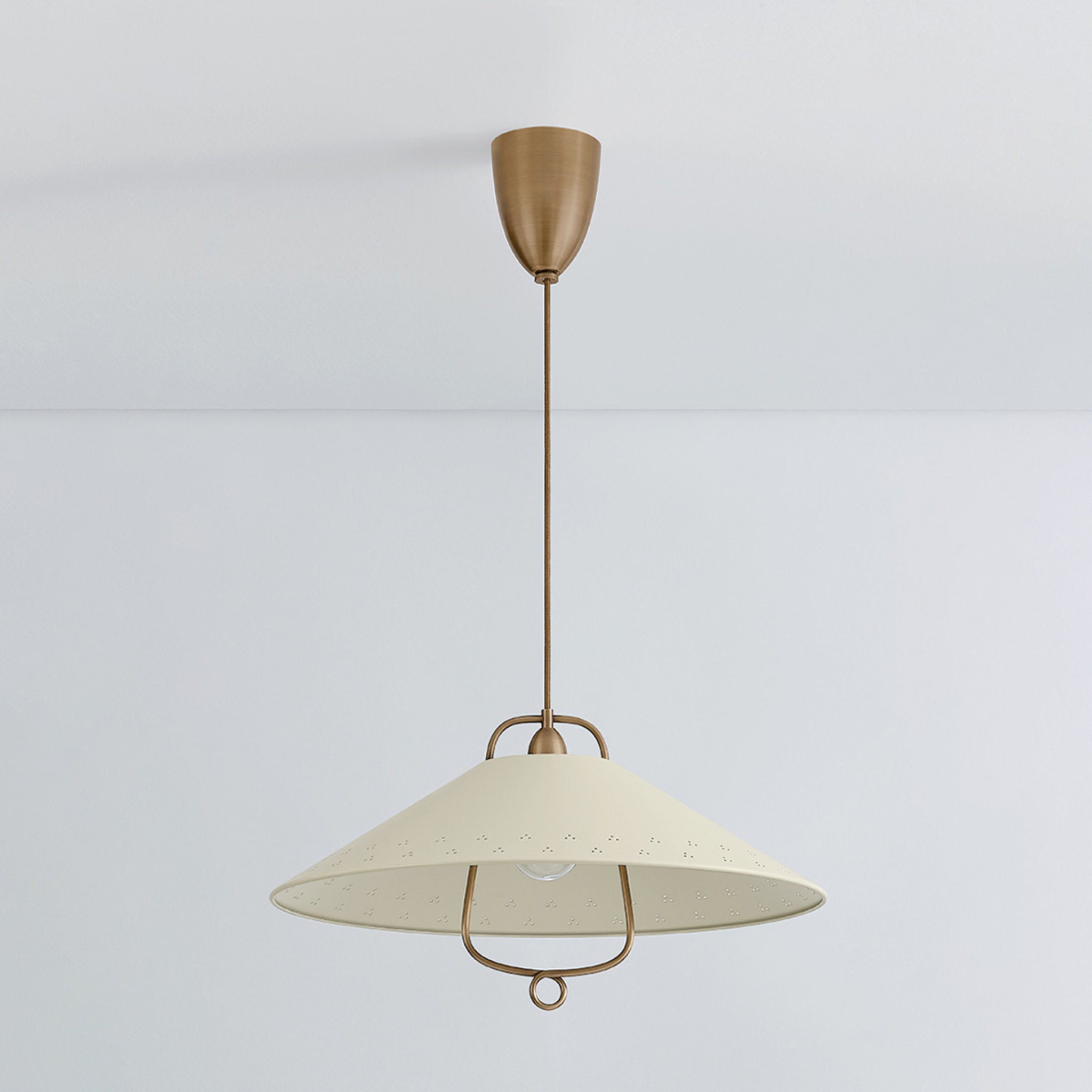 Pawley 1-Light Pendant in Historic Bronze by Cortney Bishop 23.5W x 13H