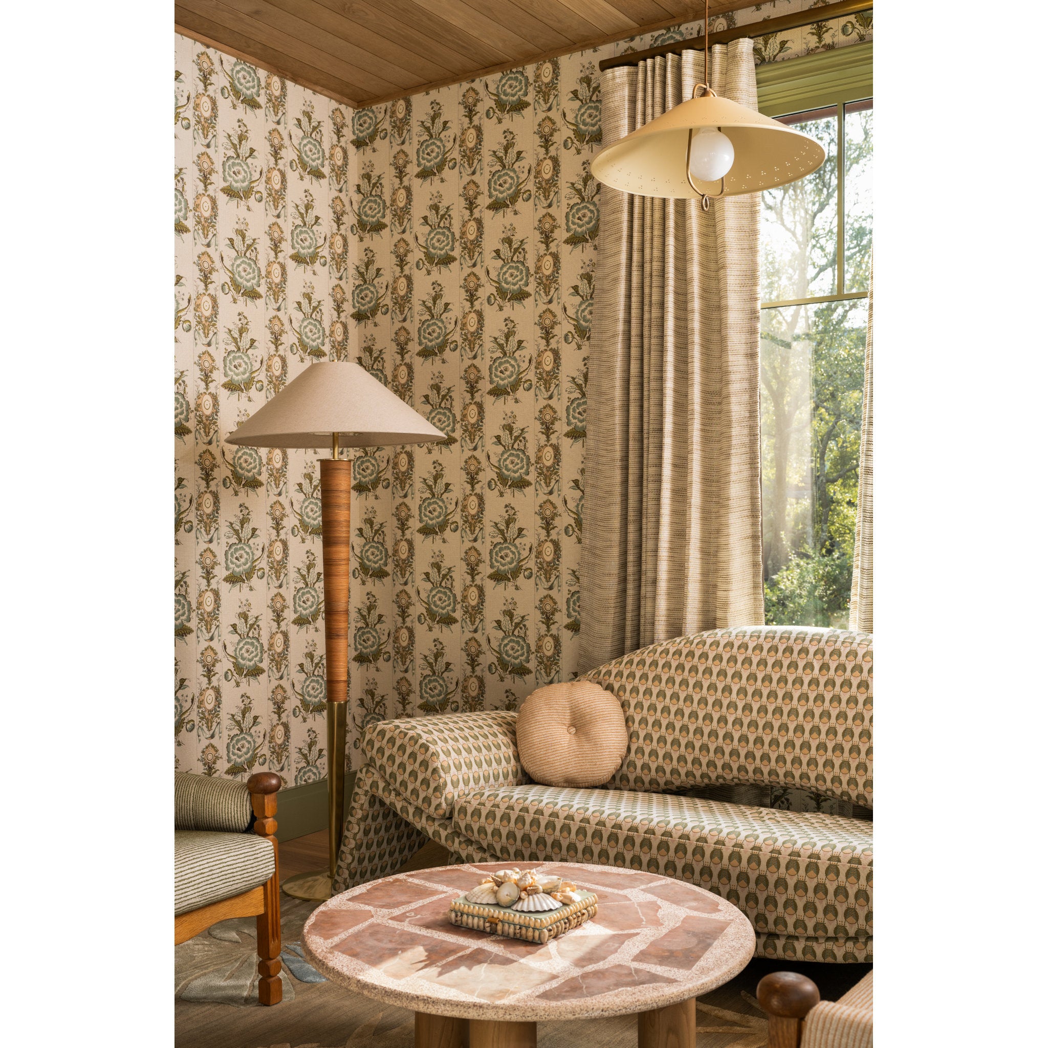 Pawley 1-Light Pendant in Historic Bronze by Cortney Bishop 23.5W x 13H
