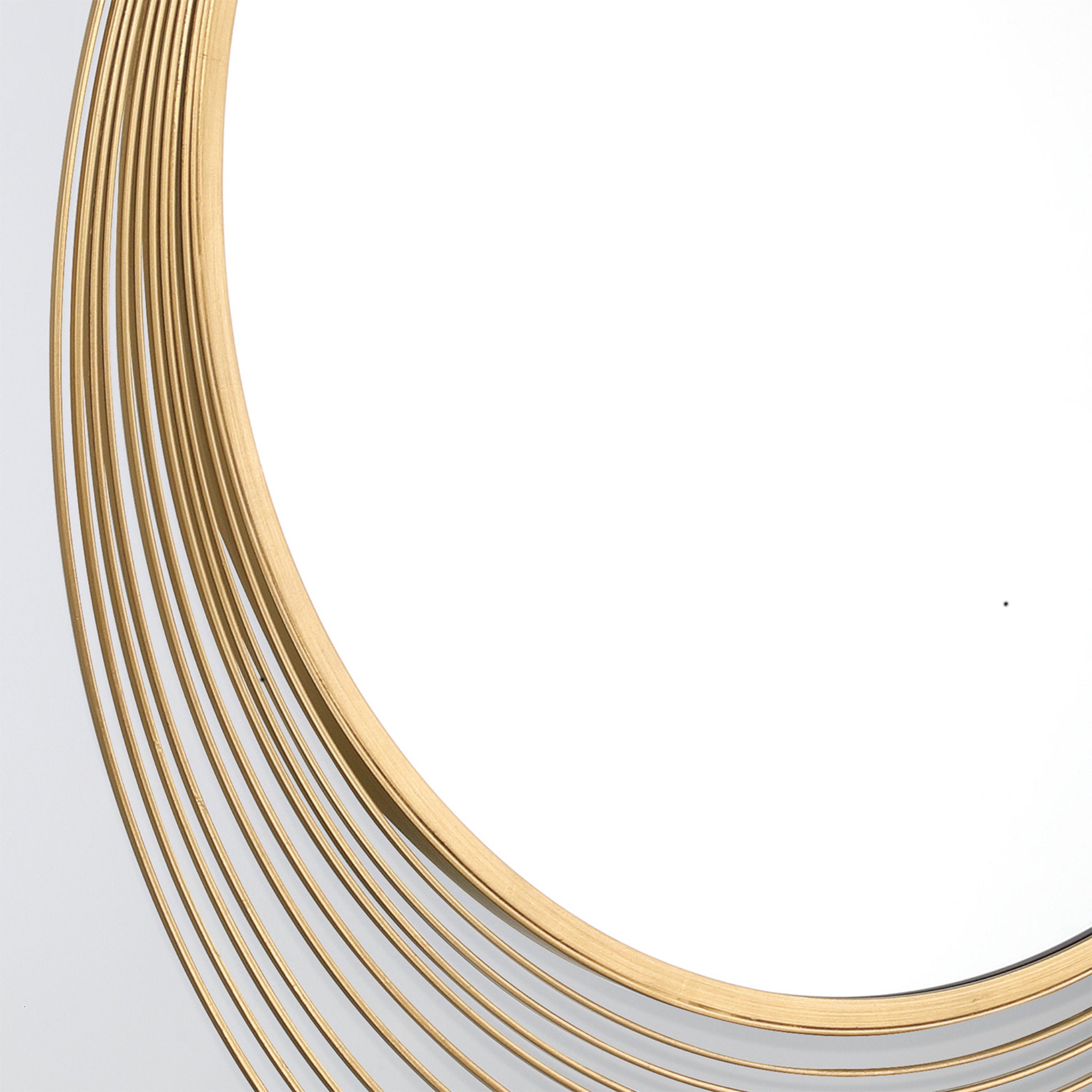 Cecile 34.75'' Antique Gold Mirror Gold 34.75"W x 34.75"H x .75"D