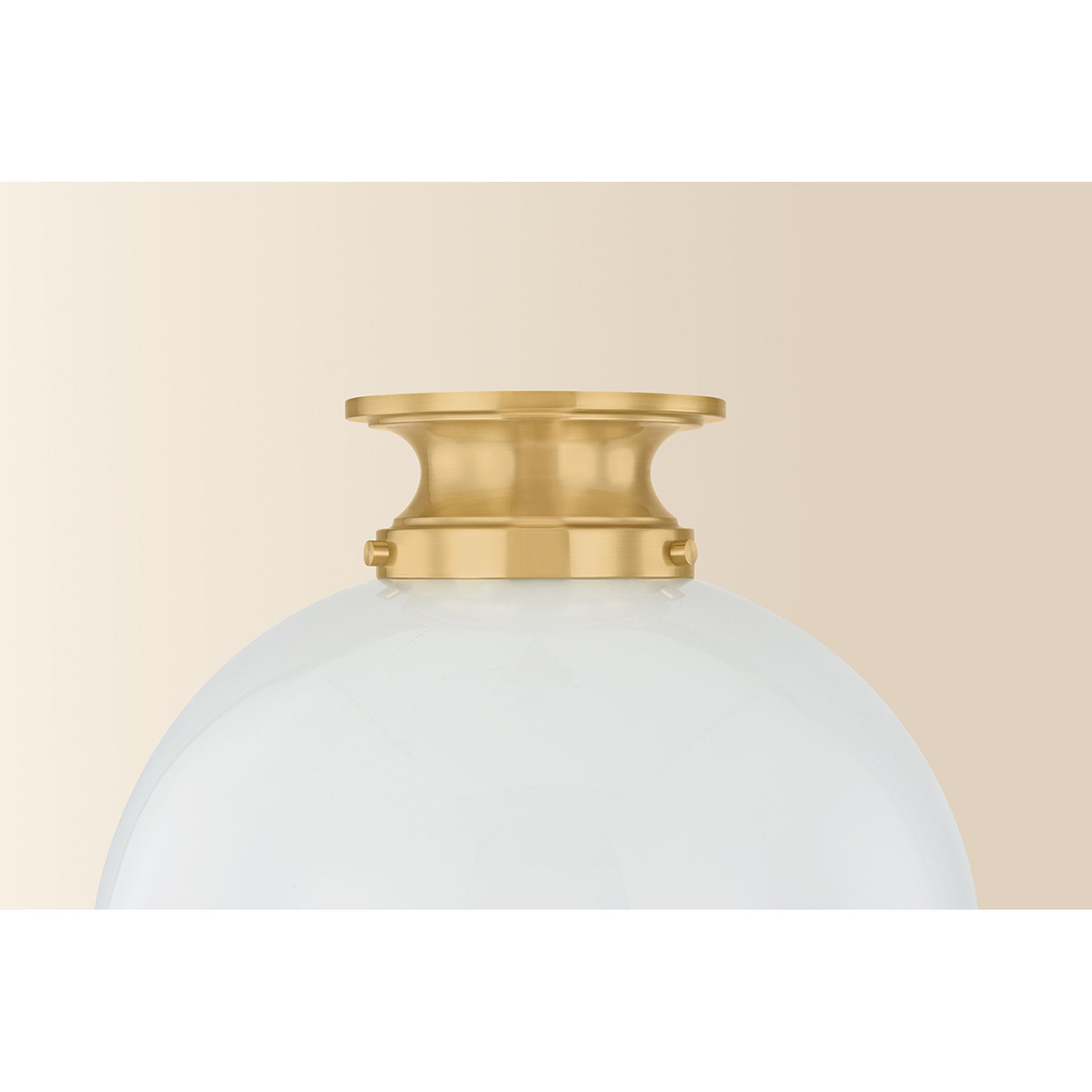 Celine 1-Light Semi Flush in Aged Brass 11W x 9.25H
