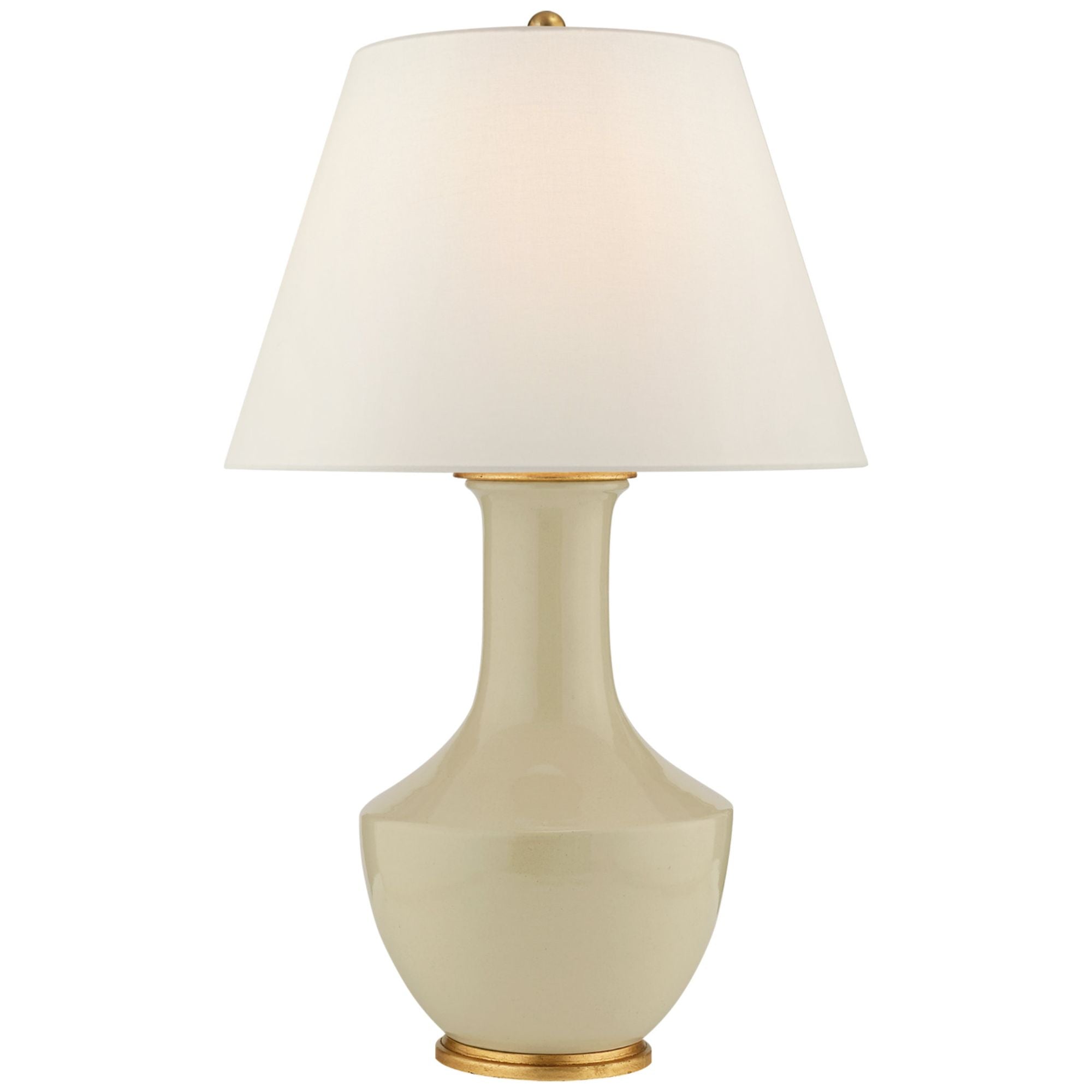 Chapman & Myers Lambay Cordless Table Lamp in Coconut with Linen Shade W20" x H32.25"