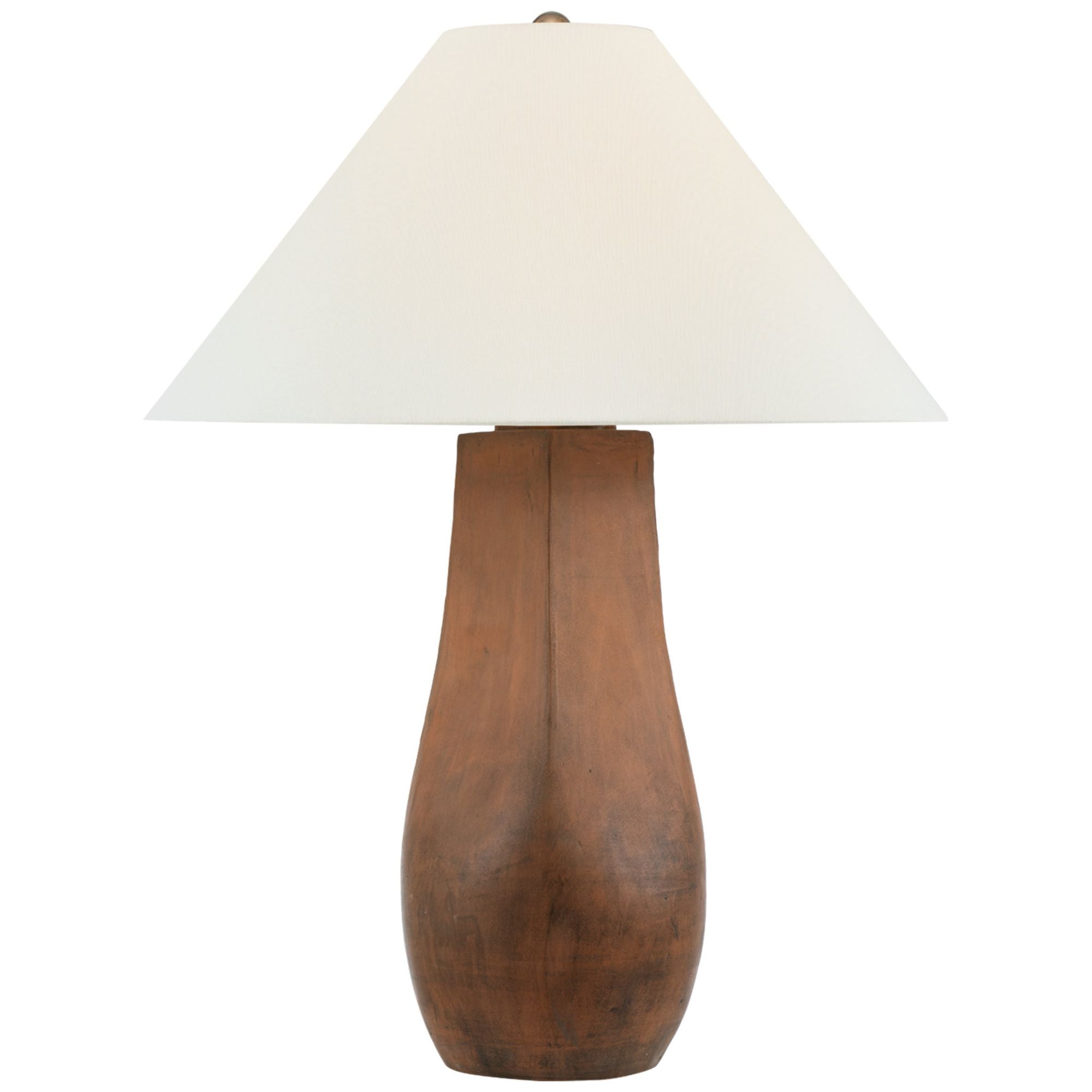 Chapman & Myers Cabazon 30" Table Lamp in Natural Terracotta with Linen Shade W22" x H29.75"
