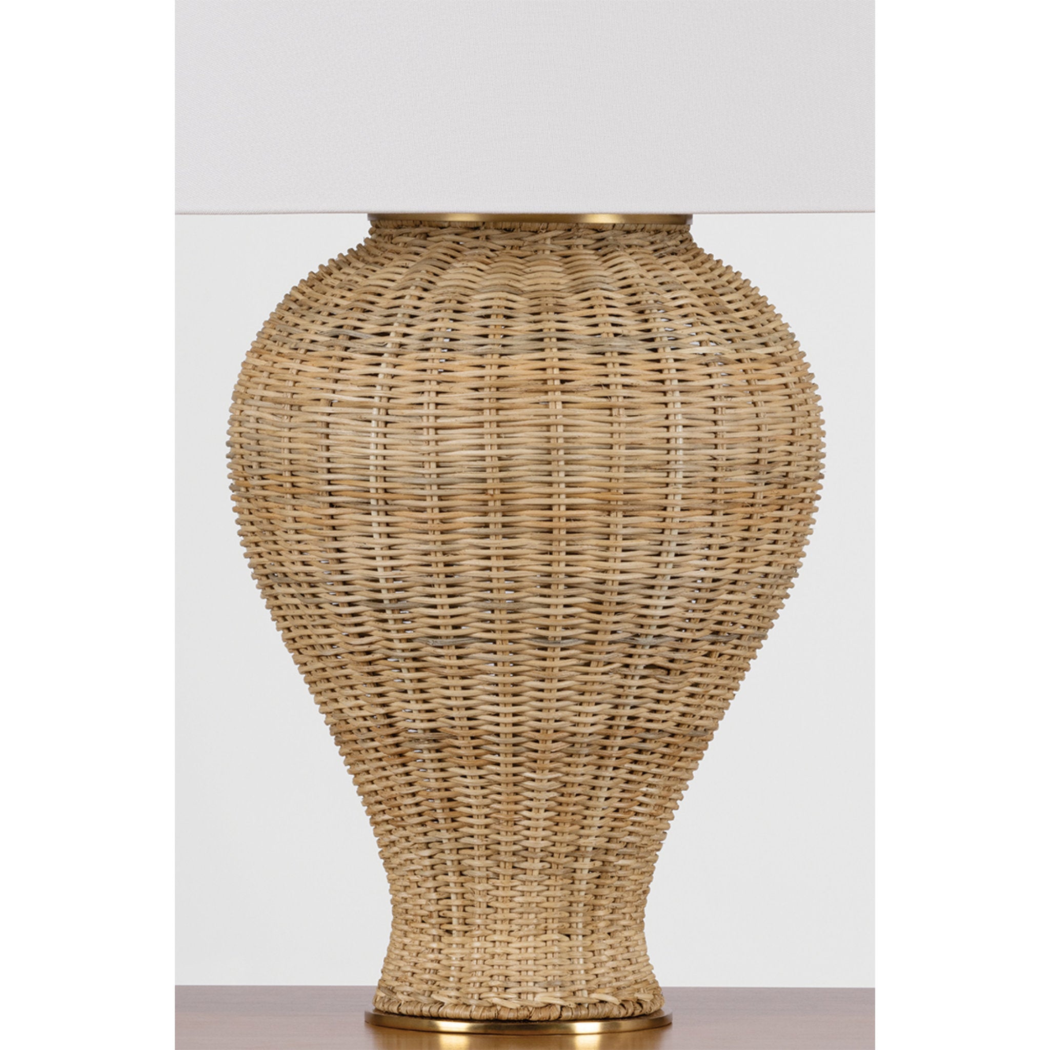 Chatsworth 1-Light Table Lamp in Aged Brass by Mark D. Sikes 24W x 29.5H