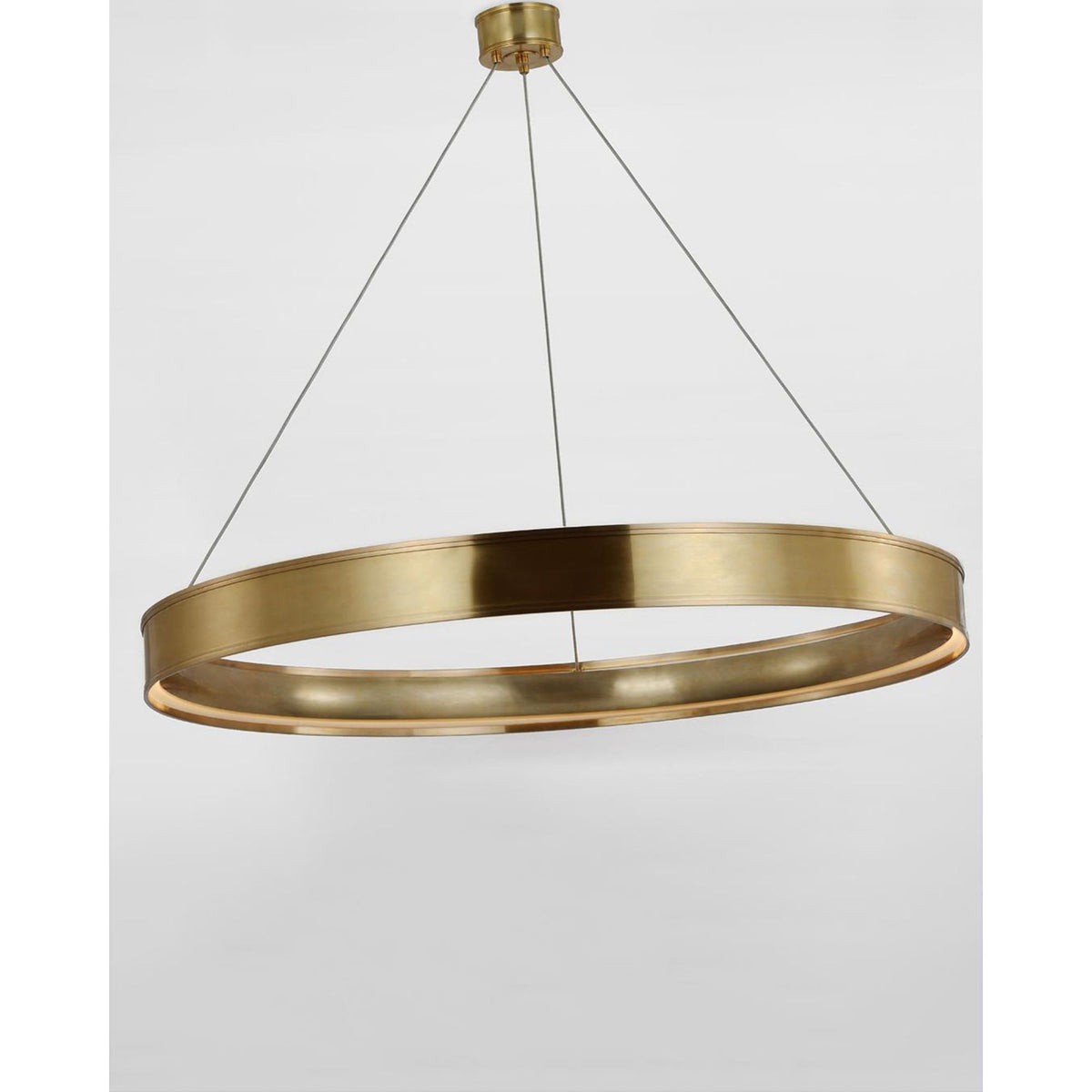 Chapman & Myers Connery 50" Ring Chandelier in Antique-Burnished Brass W50"