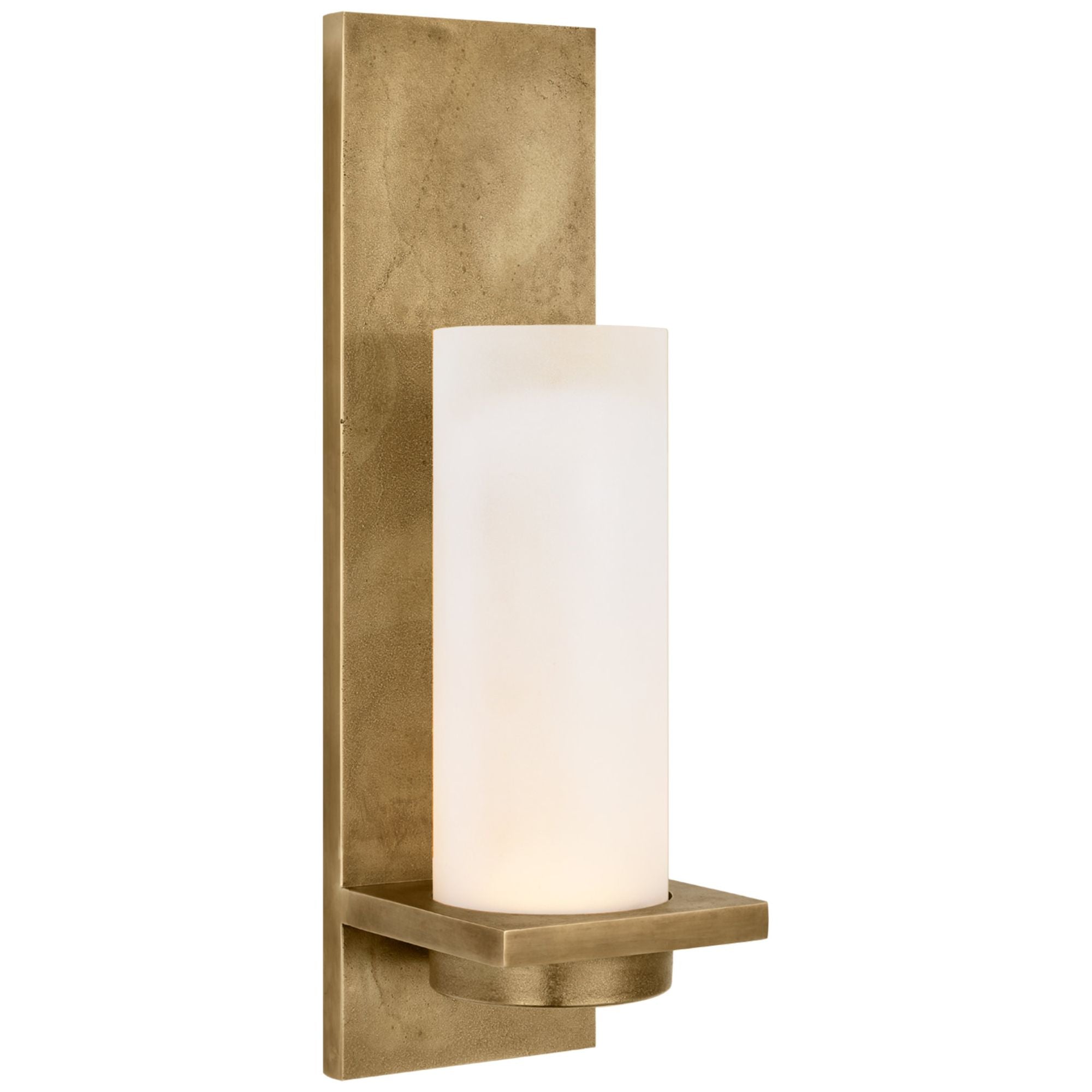 Chapman & Myers Cornado 18" Indoor/Outdoor Hurricane Sconce in Museum Brass with Etched Crystal Wall Light W5.25" x H18"
