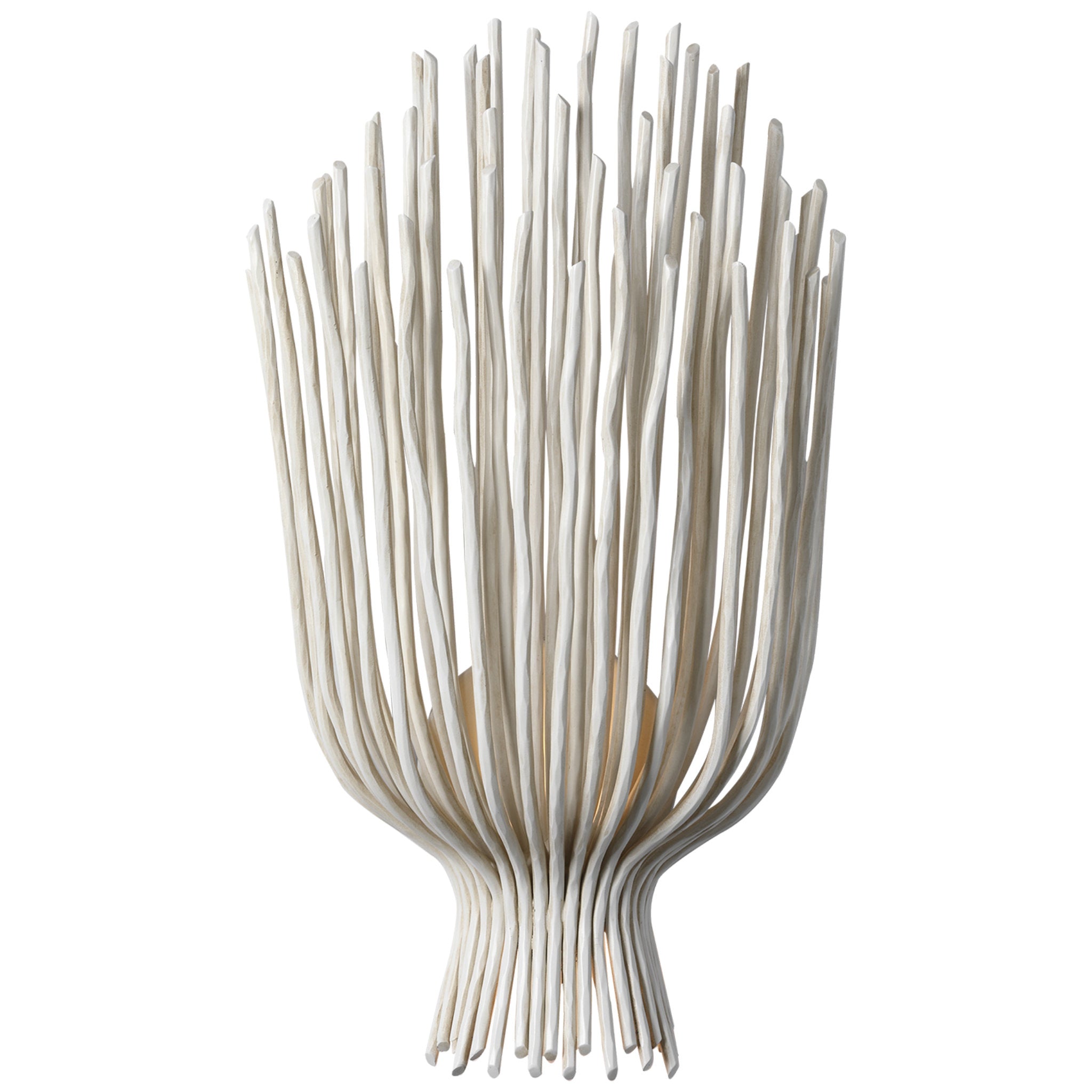 Chapman & Myers Astra 17" Sculpted Sconce in Waxed Plaster Wall Light W9.25" x H17"