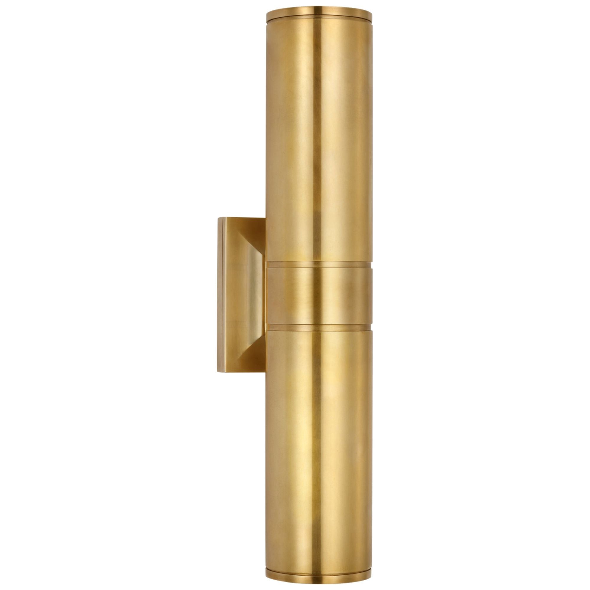 Chapman & Myers Provo 20" Canister Light in Antique-Burnished Brass Wall Light W4.5" x H20"