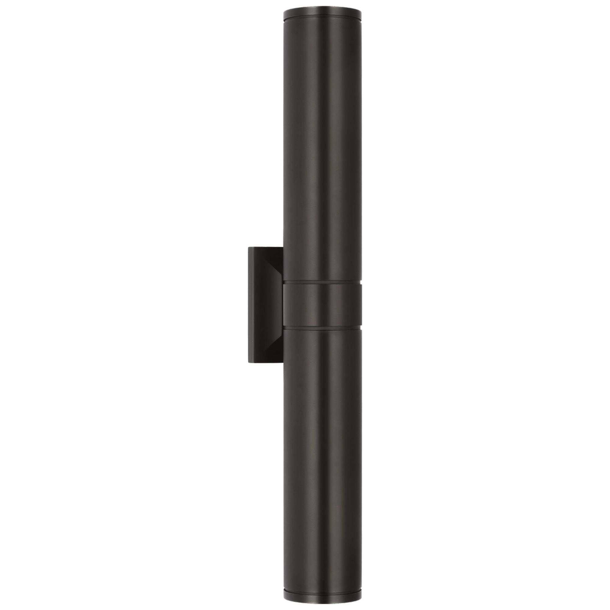 Chapman & Myers Provo 28" Canister Light in Matte Black Wall Light W4.5" x H28"