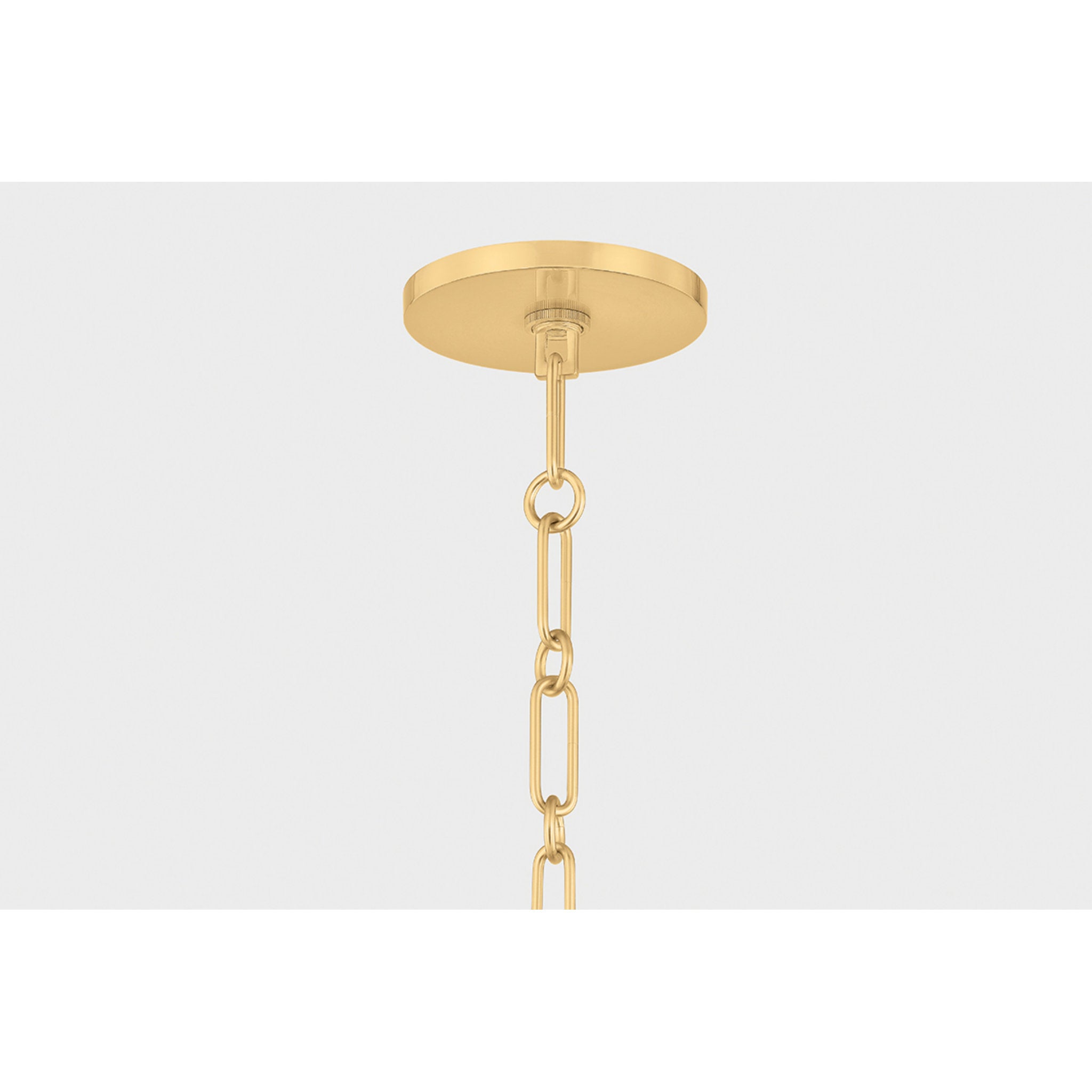 Christine 1-Light Pendant in Aged Brass 11W x 17.75H