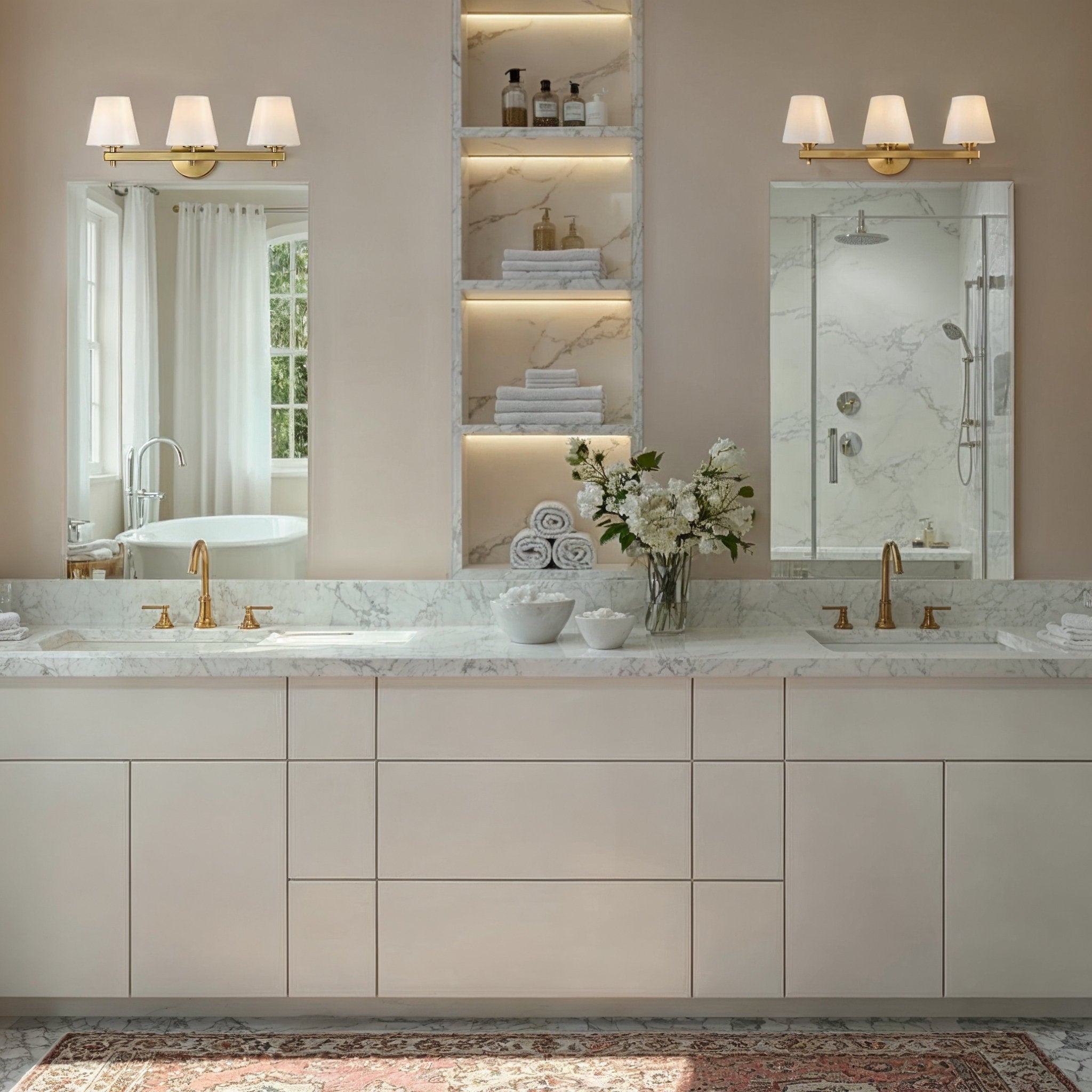 Colton 24.5'' Vibrant Gold Bathroom Vanity Gold 24.5"W x 10"H x 7.5"D