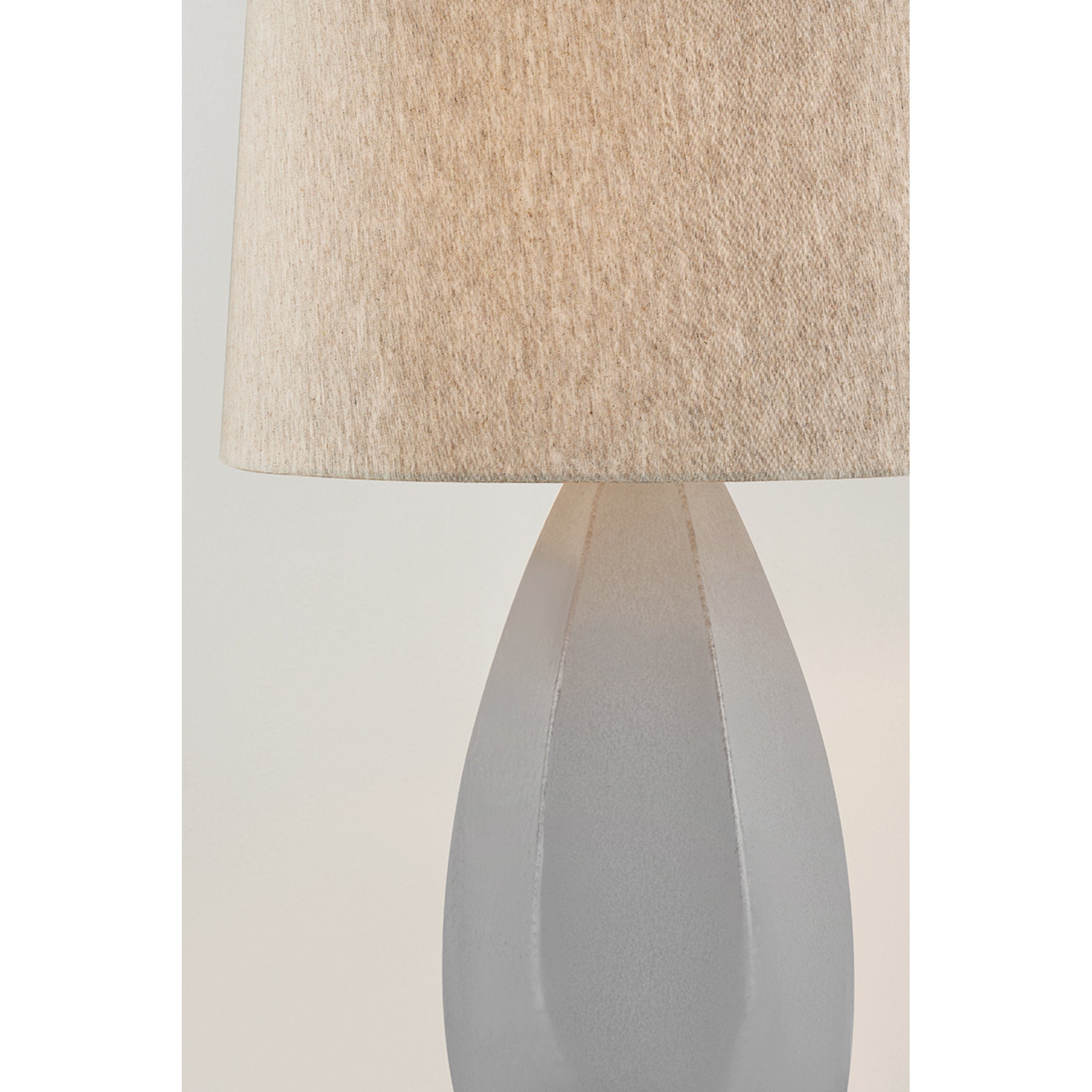 Colwyn 1-Light Table Lamp in Aged Brass 20W x 29.5H (Ceramic Dove White)