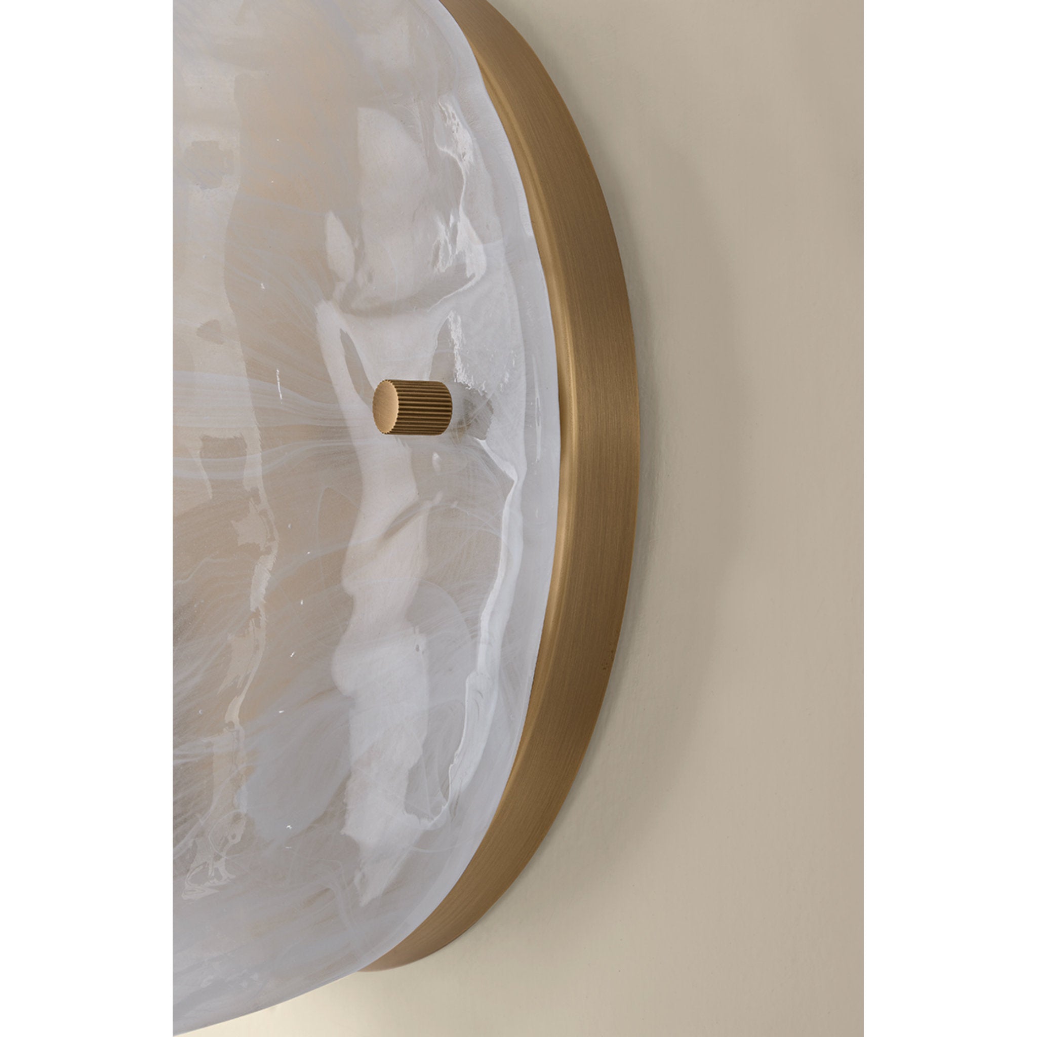 Dale 1-Light Wall Sconce in Patina Brass 4L x 9.5W x 9.5H