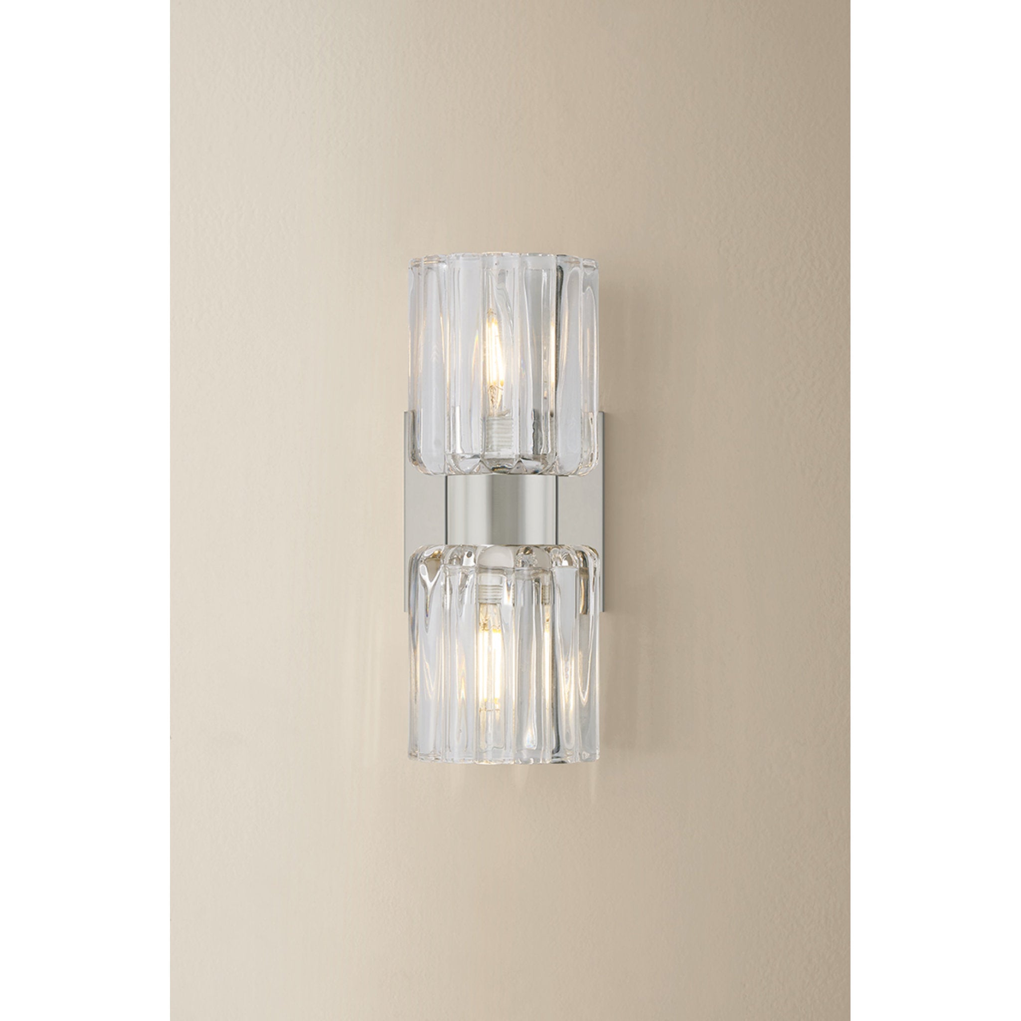 Danae 2-Light Bath and Vanity in Polished Nickel 5L x 4.25W x 10.5H