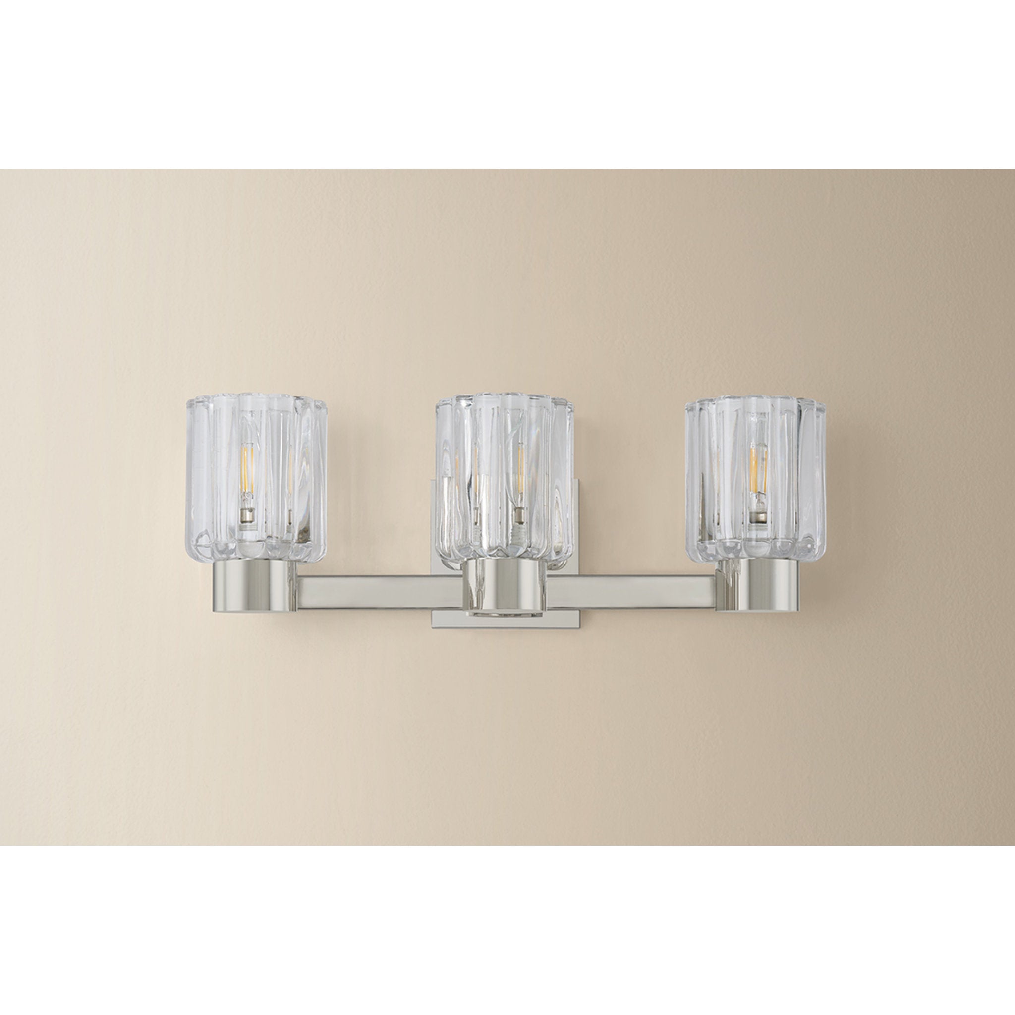 Danae 3-Light Bath and Vanity in Polished Nickel 5L x 18W x 6.25H