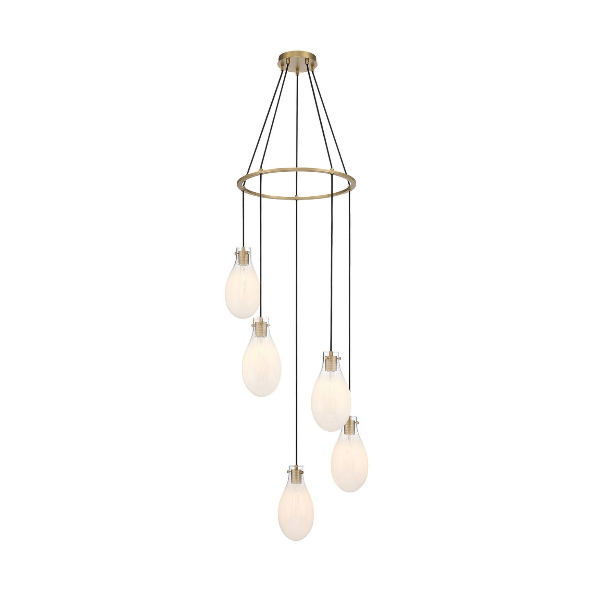 Davis 23.25" LED Multi-Light Gold Pendant 5-Light 23.25"W x 20"H x 23.25"D