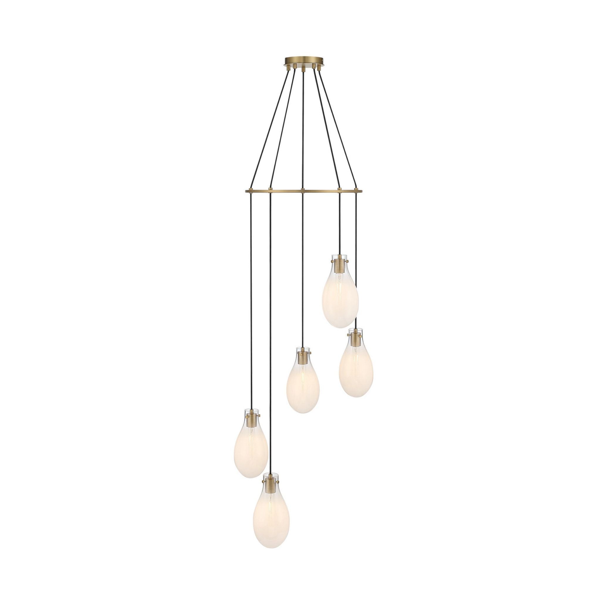 Davis 23.25" LED Multi-Light Gold Pendant 5-Light 23.25"W x 20"H x 23.25"D