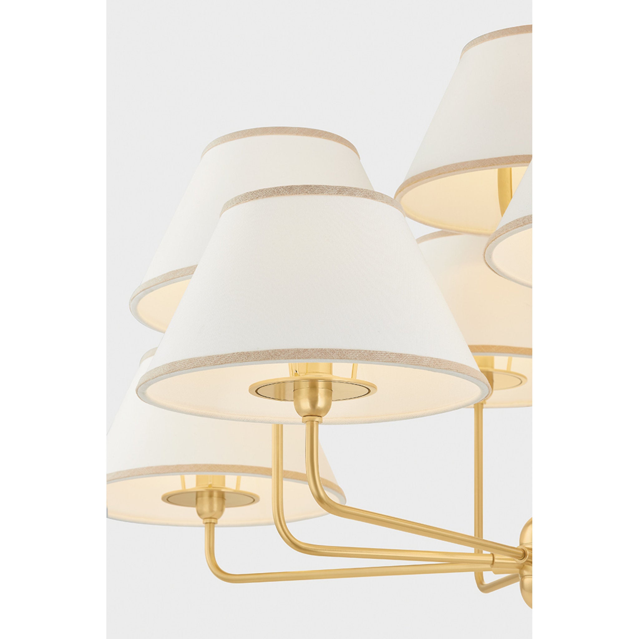 Durland 9-Light Chandelier in Aged Brass 40.5W x 25H