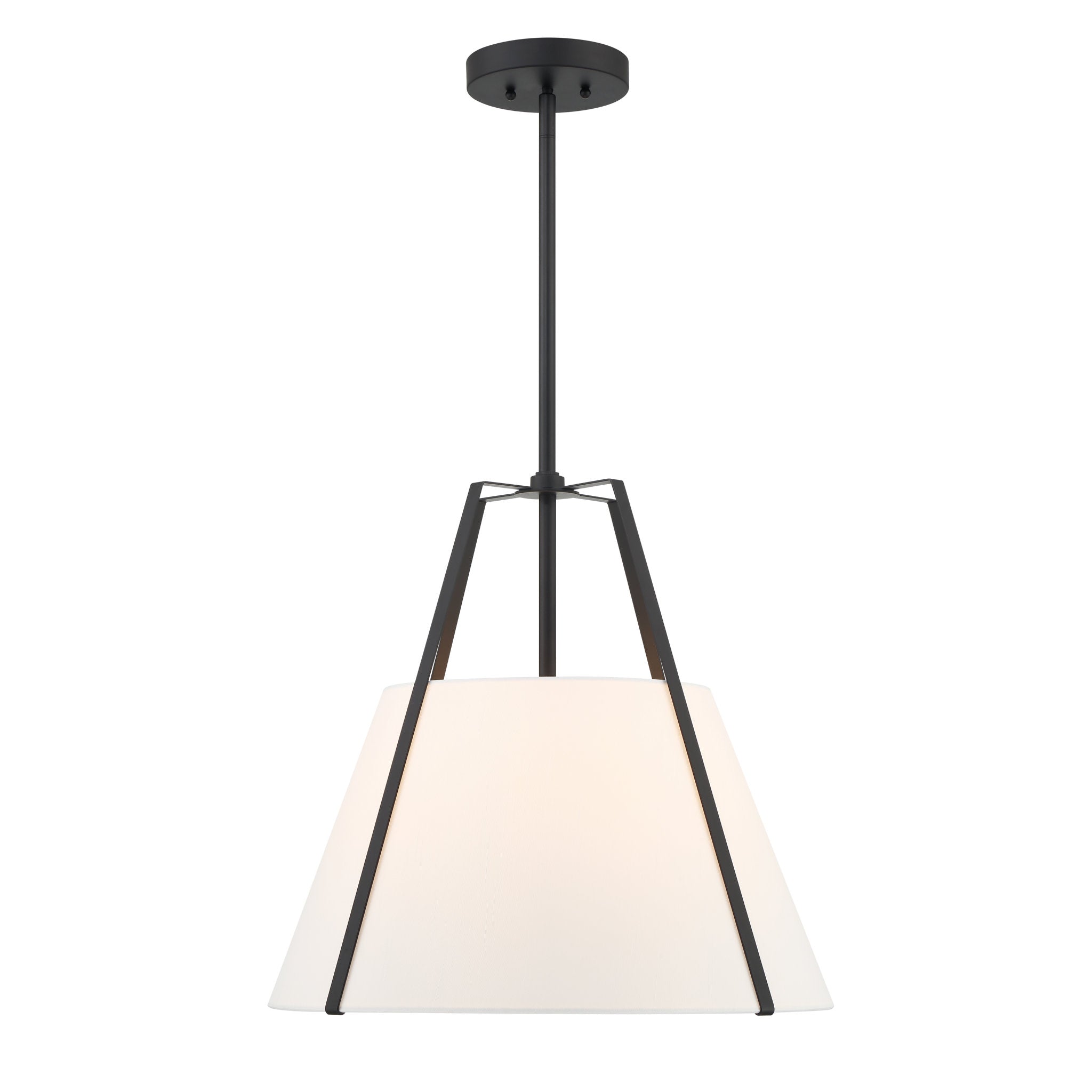 Everly 20" Black Pendant Black 20"W x 18.5"H x 20"D