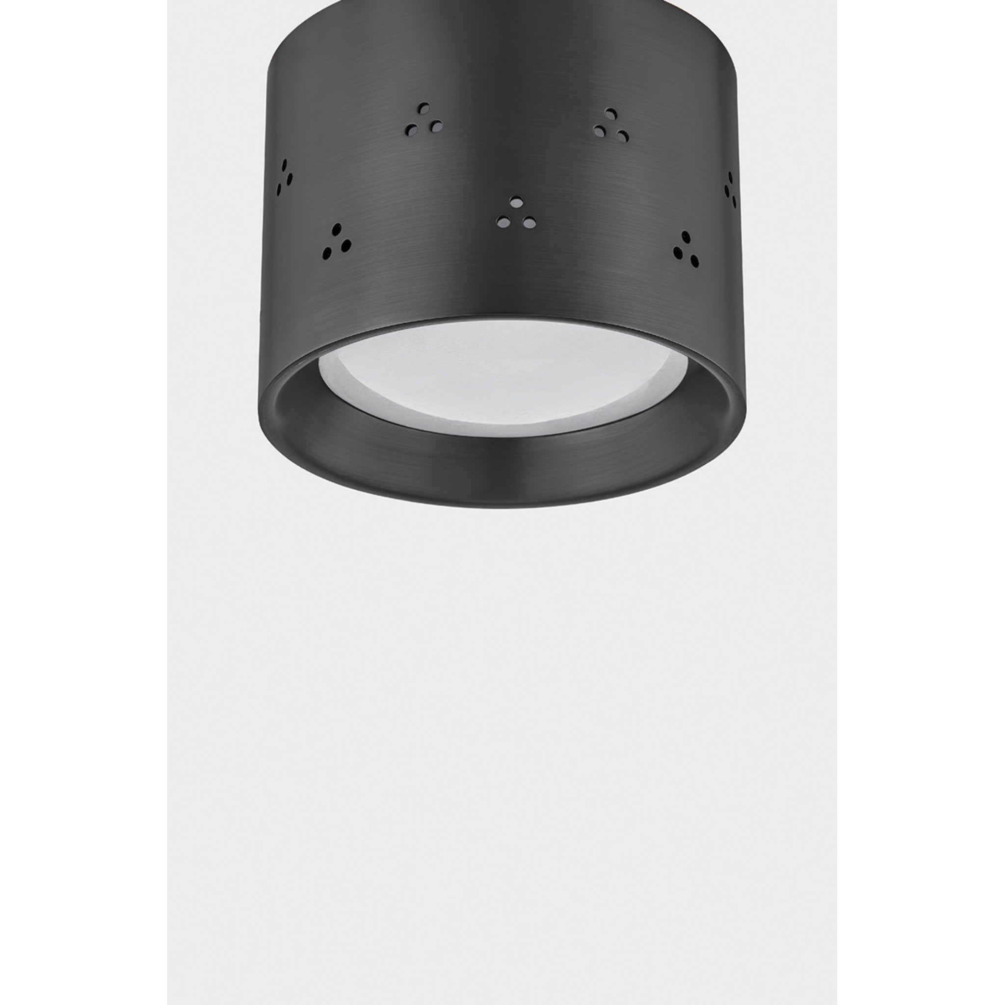Edisto 1-Light Flush Mount in Distressed Bronze by Cortney Bishop 4.5W x 3.5H