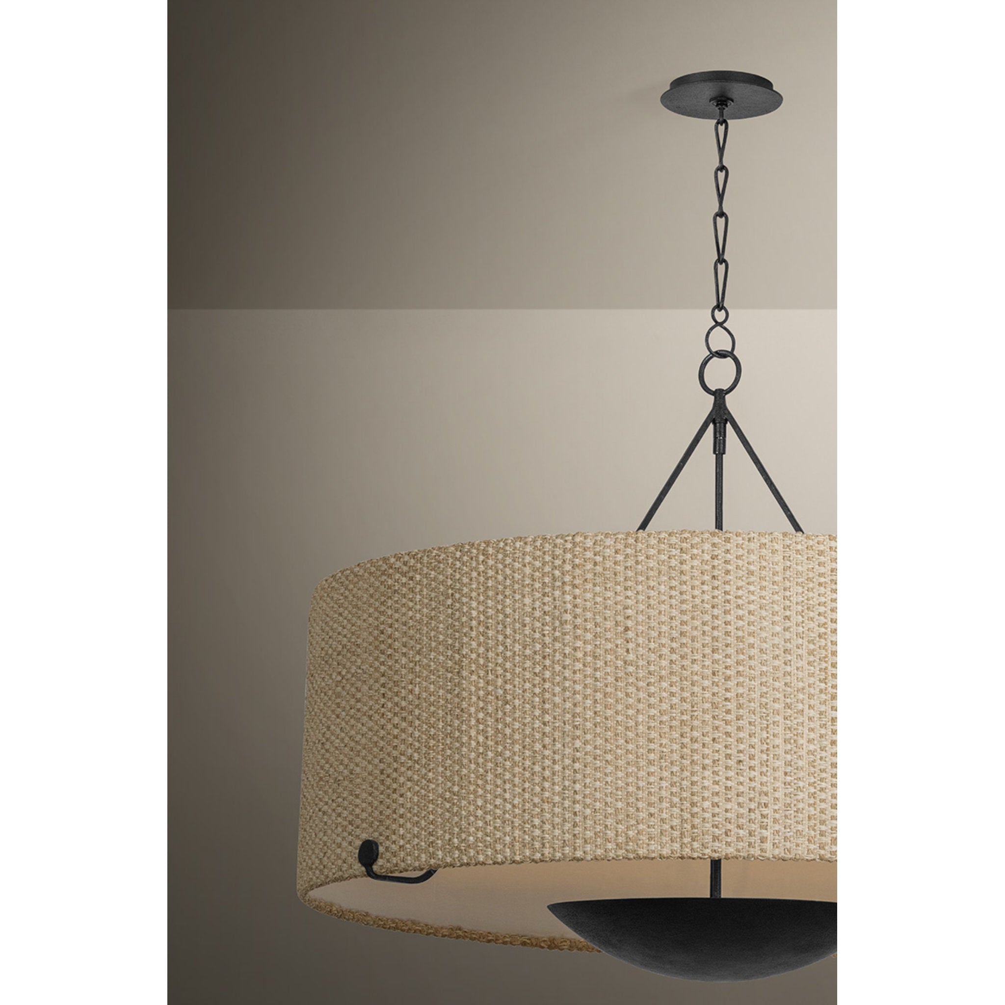 Elias 6-Light Chandelier in Forged Iron 38W x 30.75H