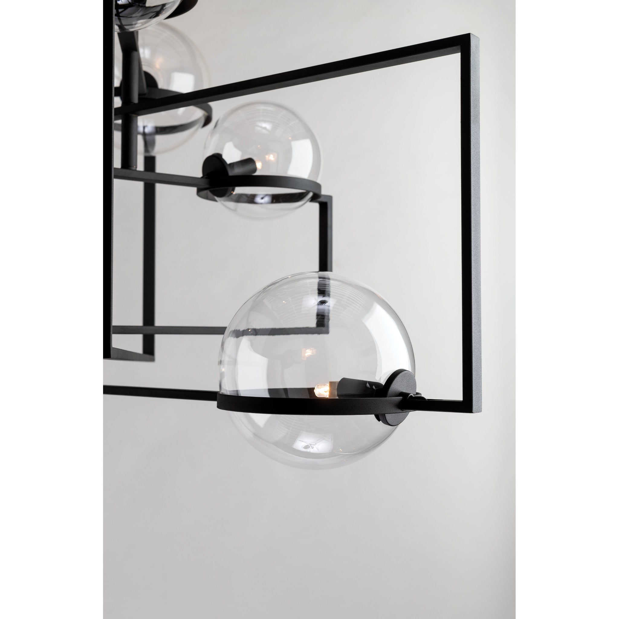 Elliot 6-Light Chandelier in Texture Black 30W x 24H