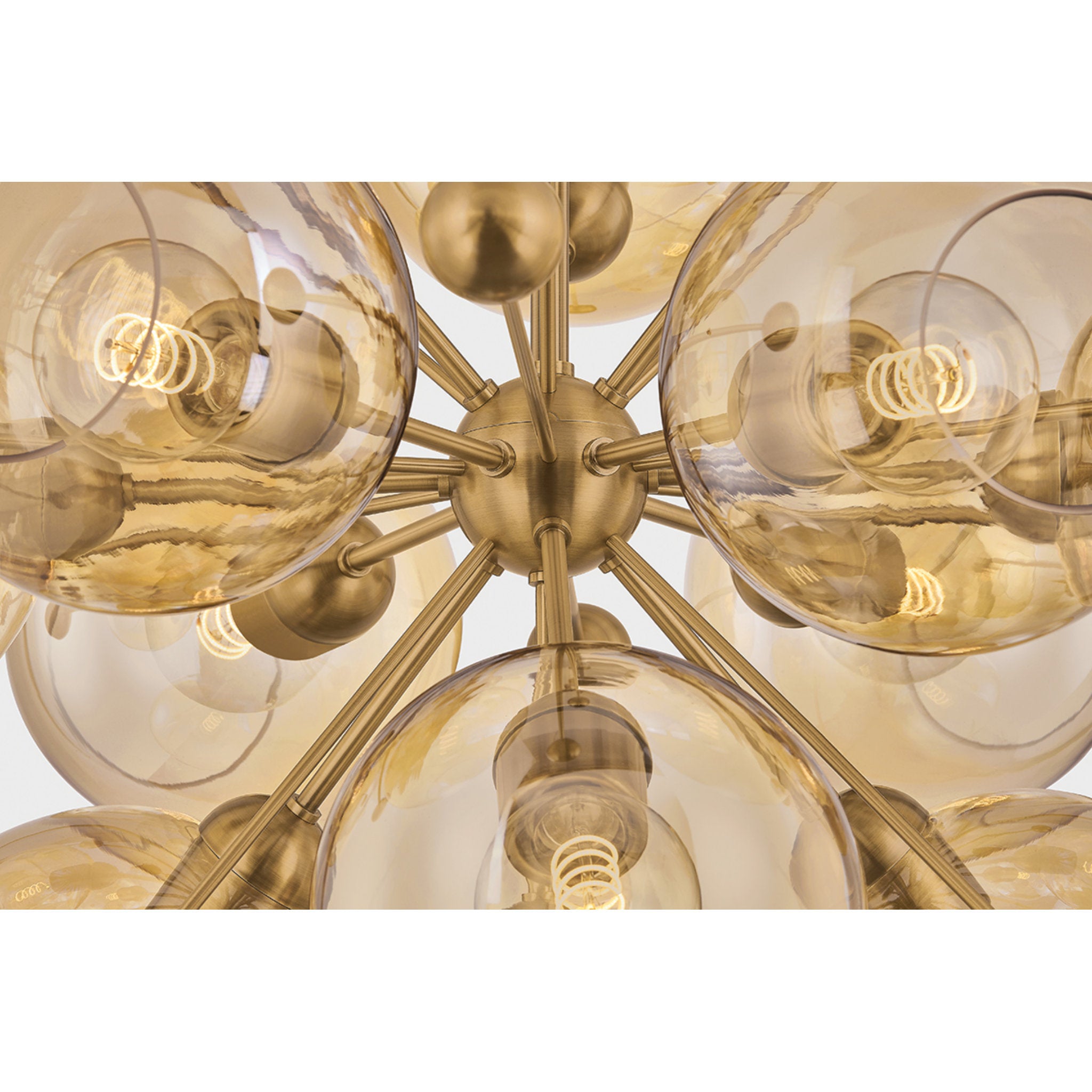 Ellory 13-Light Chandelier in Patina Brass 32W x 31H