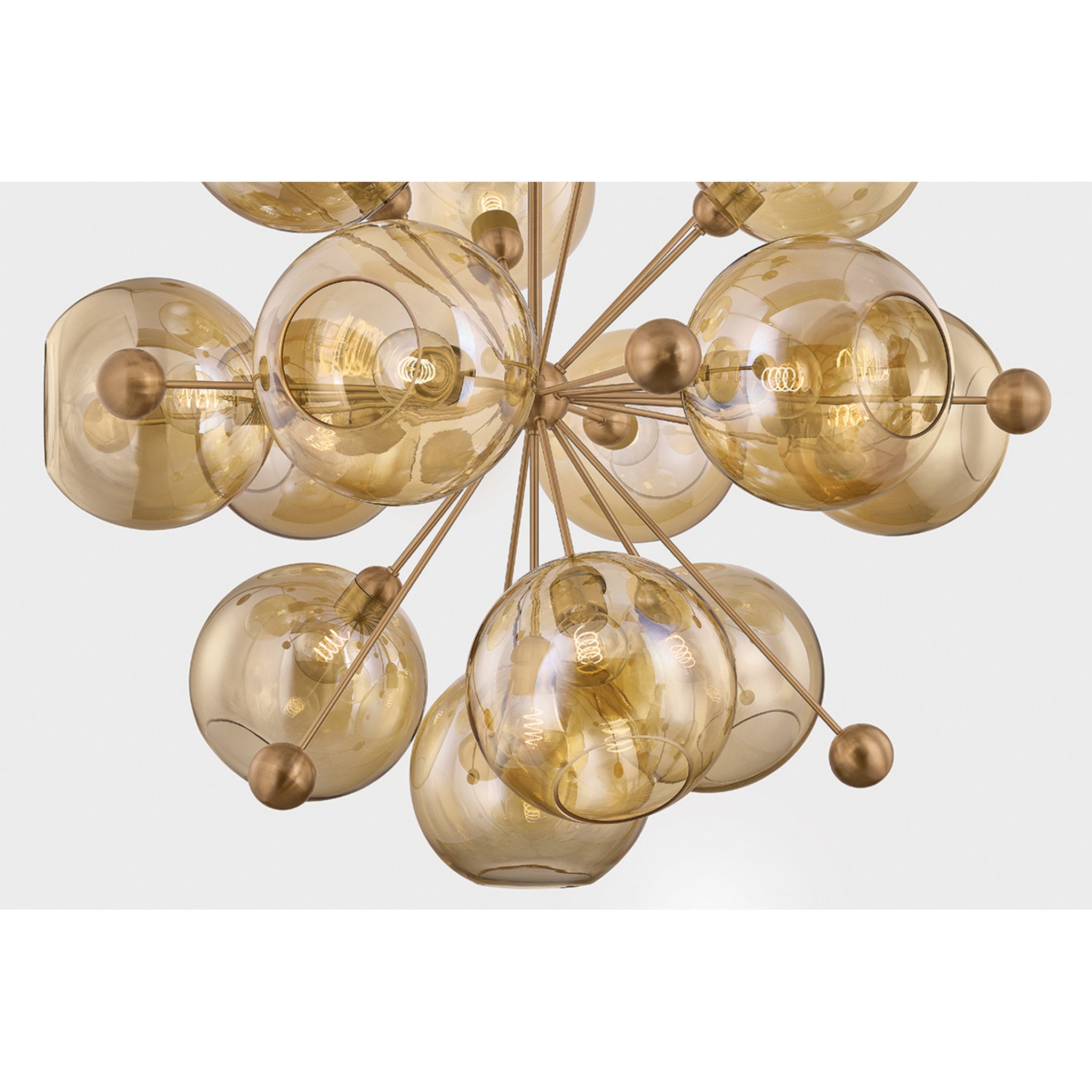 Ellory 13-Light Chandelier in Patina Brass 45.75W x 44.25H