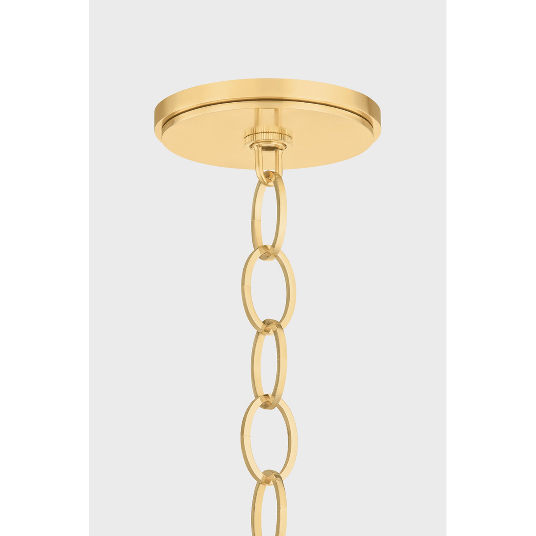 Enosburg 1-Light Pendant in Aged Brass 11W x 18.75H
