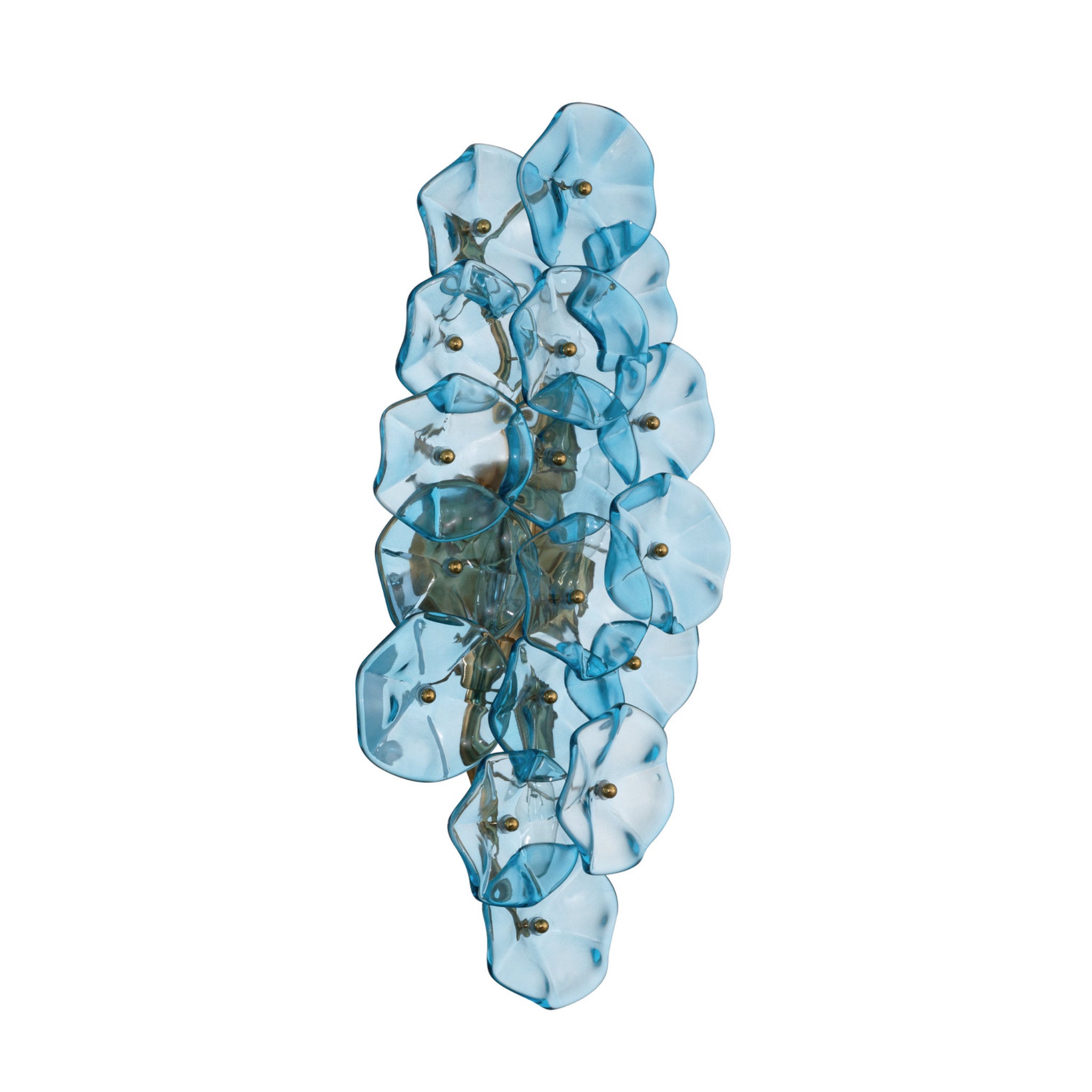 Esme 23'' Aged Brass Sconce Blue 23"W x 10"H x 5"D