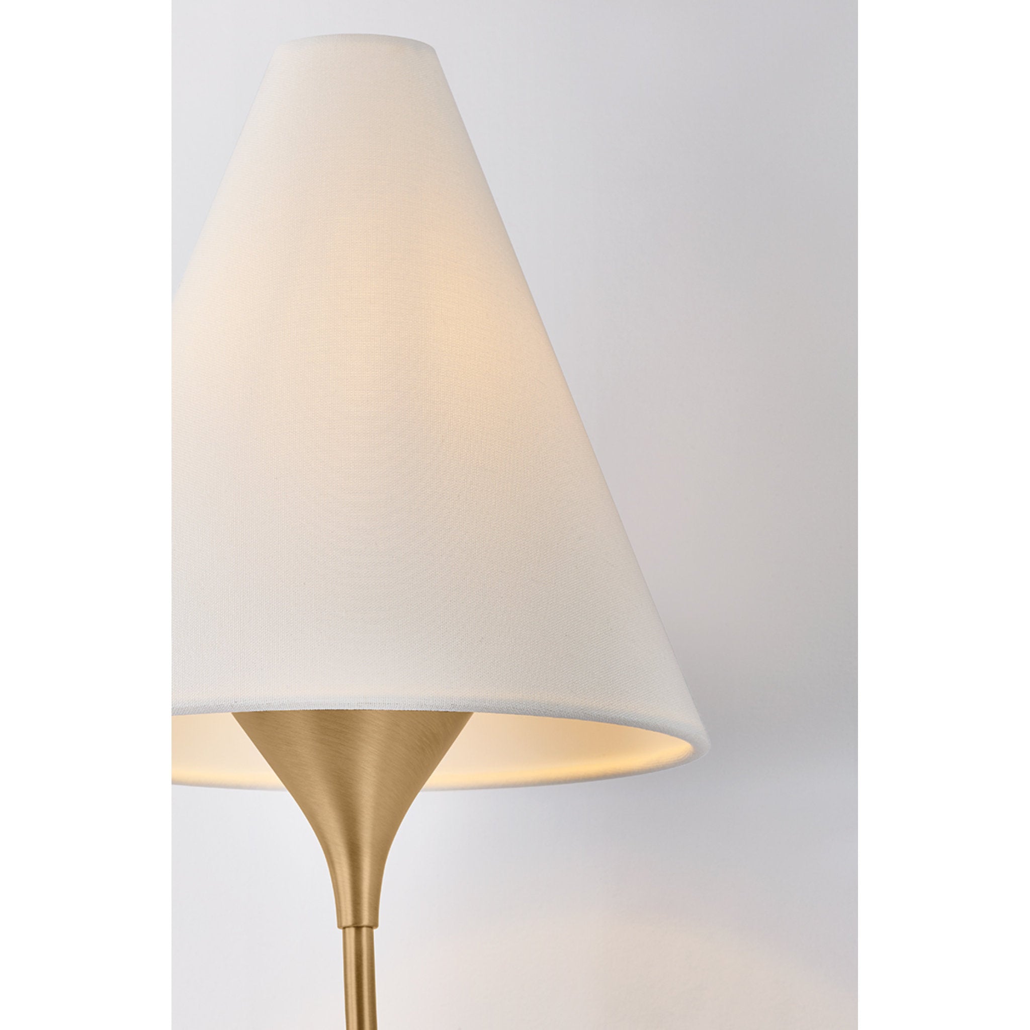 Evermore 1-Light Wall Sconce in Patina Brass by Lauren Liess 9W x 20.25H