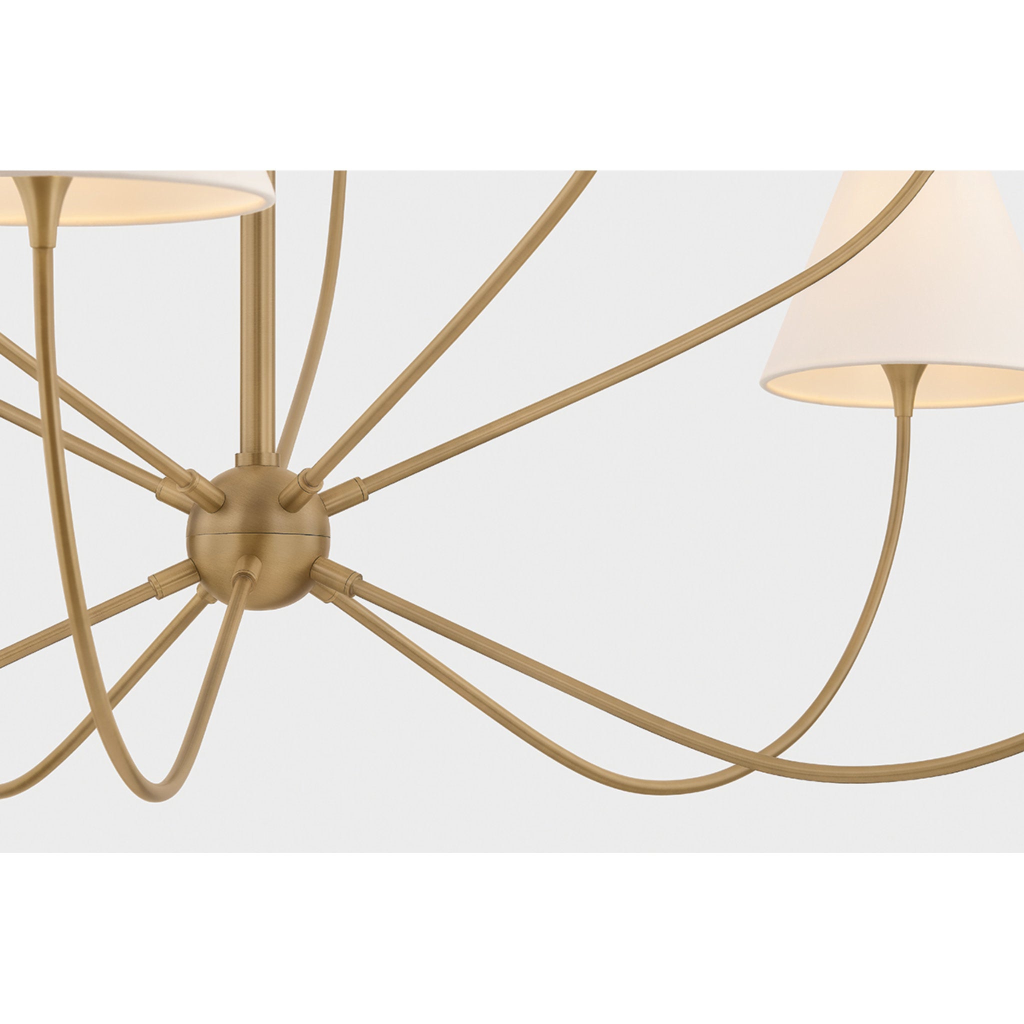 Evermore 10-Light Chandelier in Patina Brass by Lauren Liess 59.75W x 32.75H