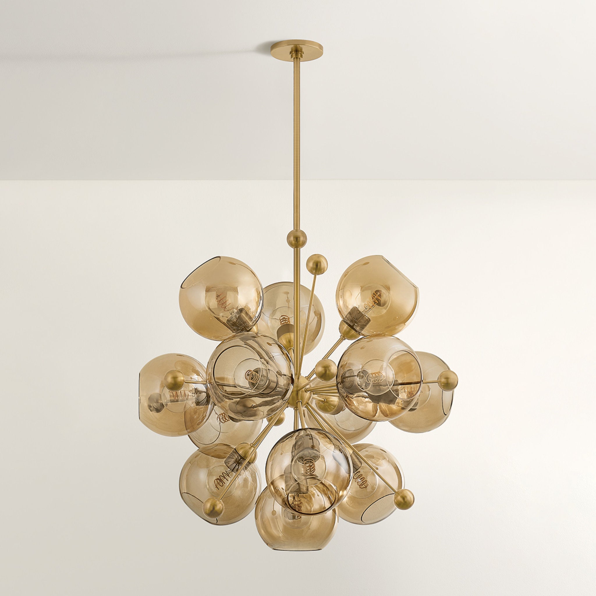 Ellory 13-Light Chandelier in Patina Brass 32W x 31H