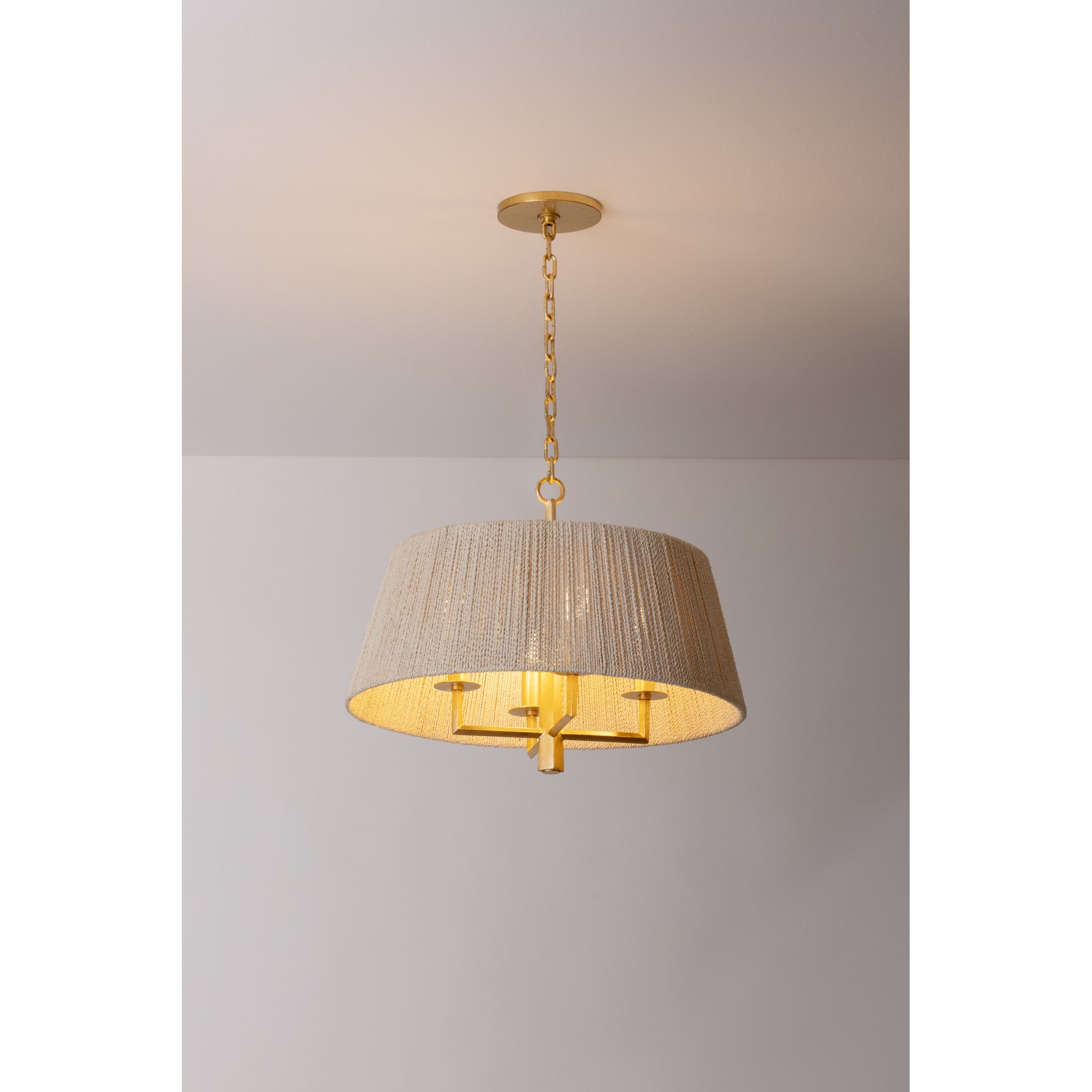 Azar 4-Light Pendant in Vintage Gold Leaf 20.5W x 15.75H