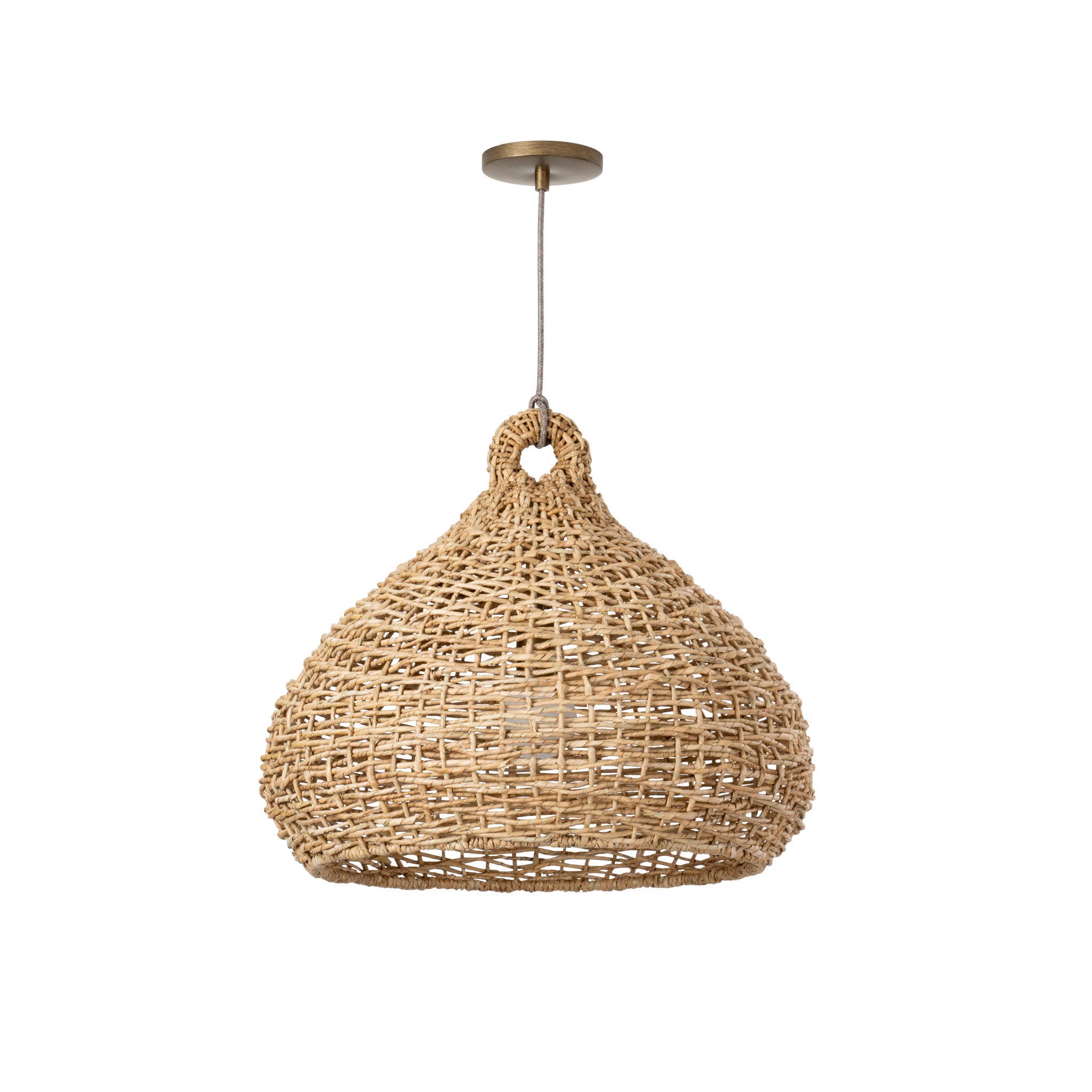 Lechlan 1-Light Pendant in Patina Brass 22.5W x 19H