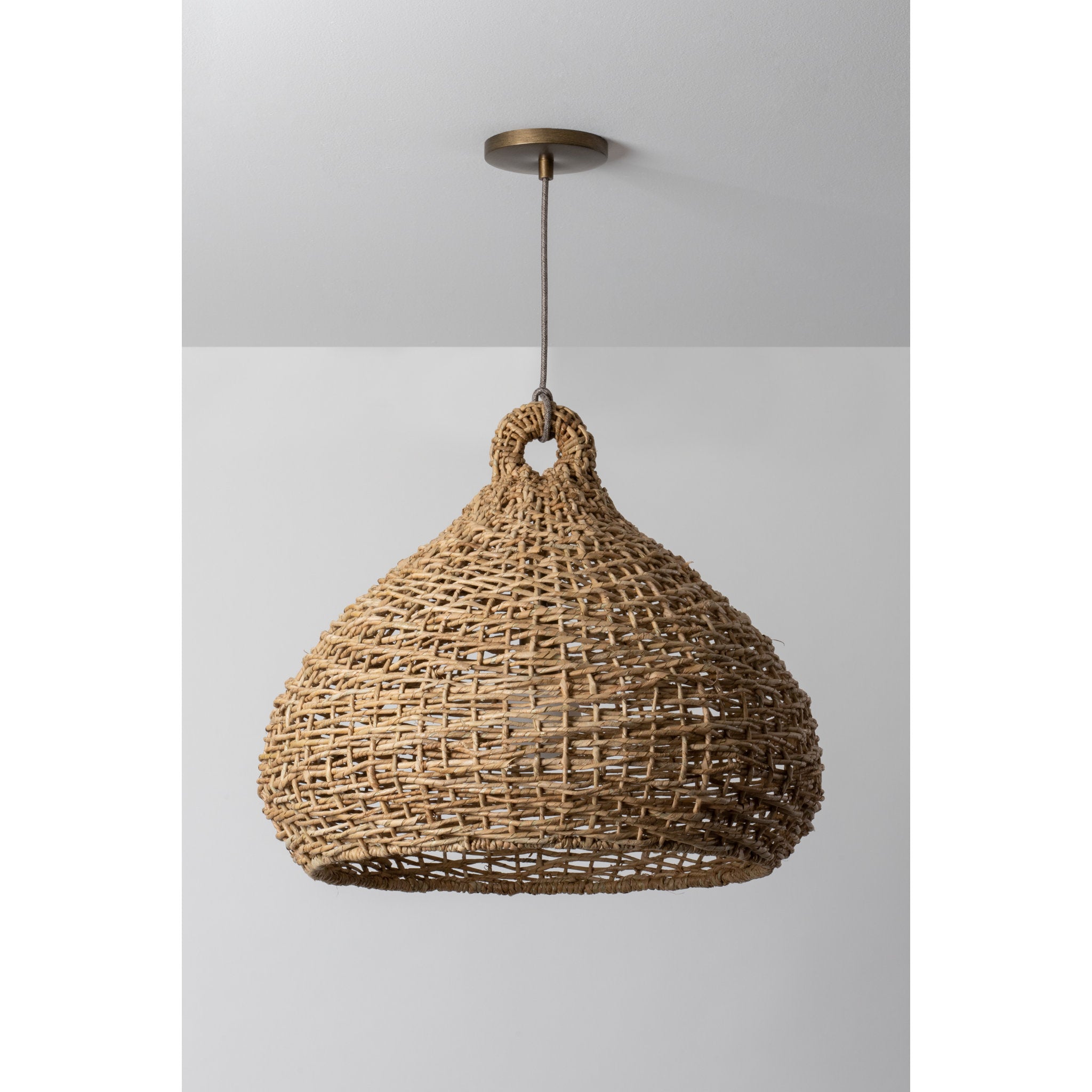 Lechlan 1-Light Pendant in Patina Brass 22.5W x 19H